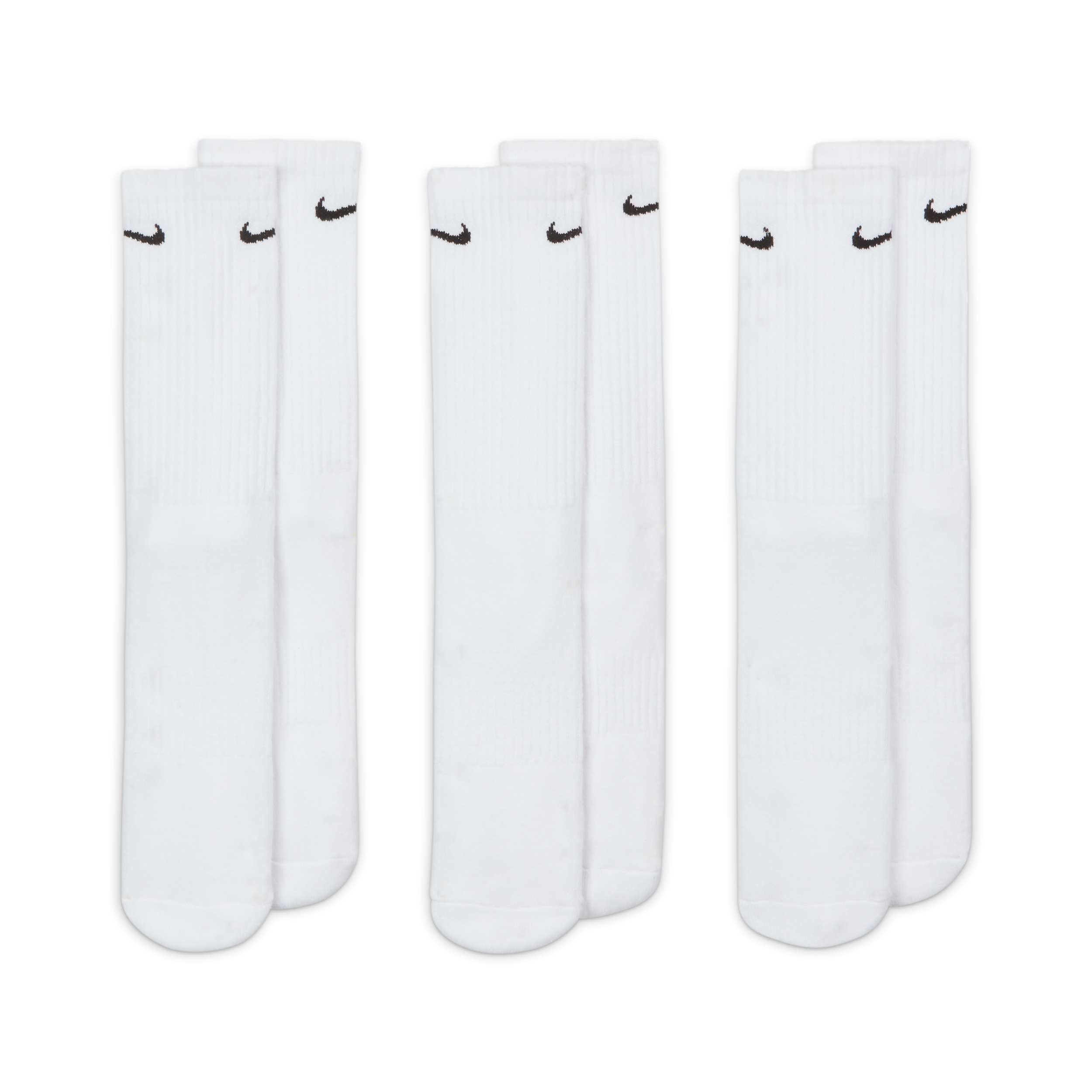 Thumbnail - Nike Everyday Cushioned Crew-Trainingssocken (3 Paar) - Weiß
