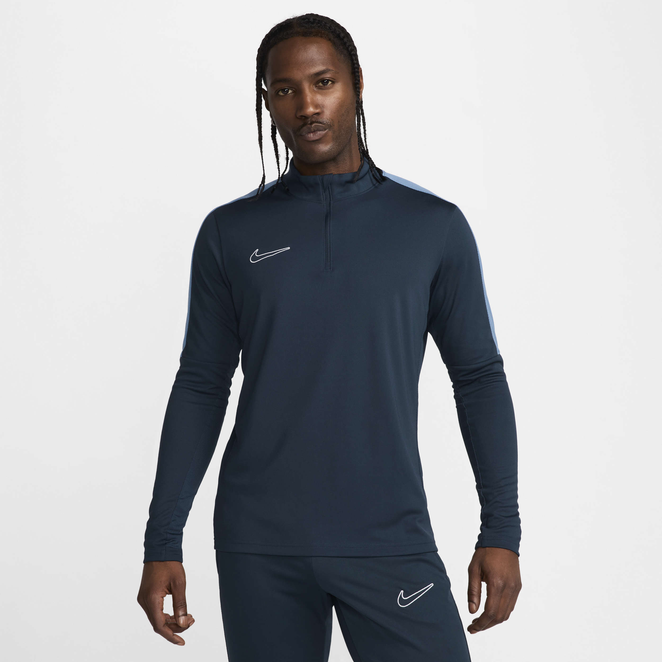 Haut de foot à demi-zip Dri-FIT Nike Academy pour homme - Bleu