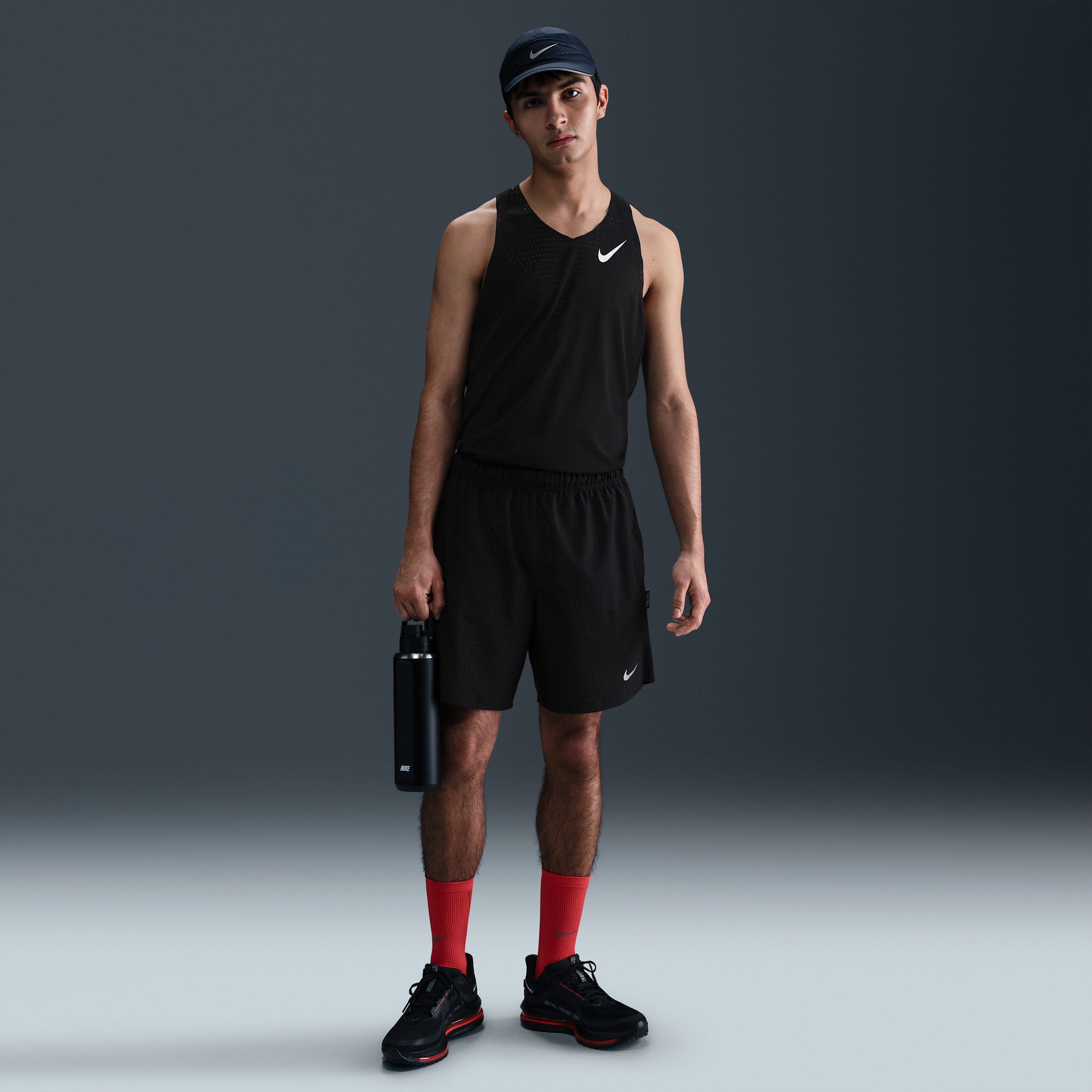 Shorts da running Dri-FIT 2 in 1 18 cm Nike Challenger Breathe – Uomo - Nero