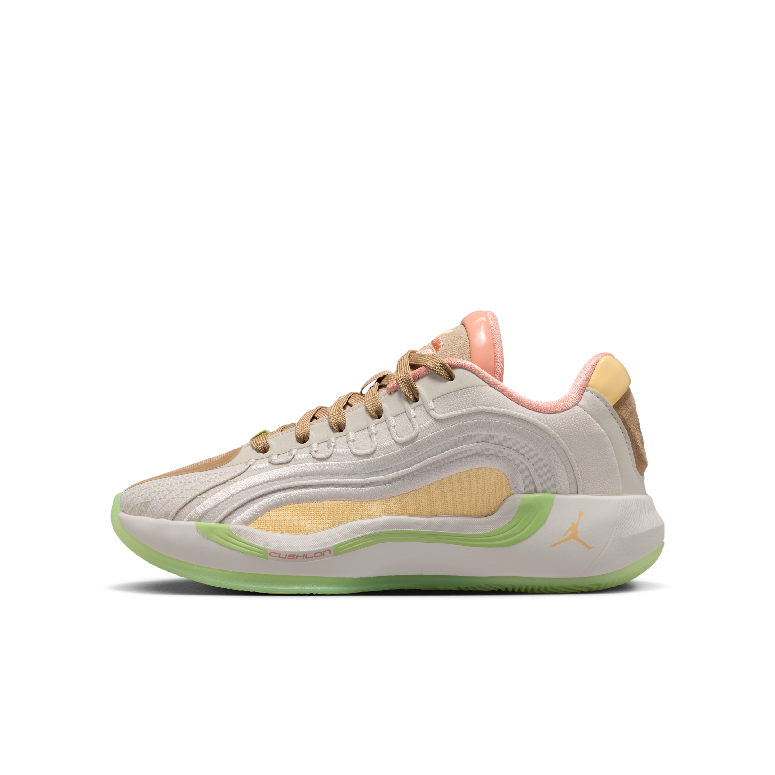 Scarpa da basket Luka 4 "Light Orewood and Tangerine" – Ragazzo/a - Marrone - IO0201-100