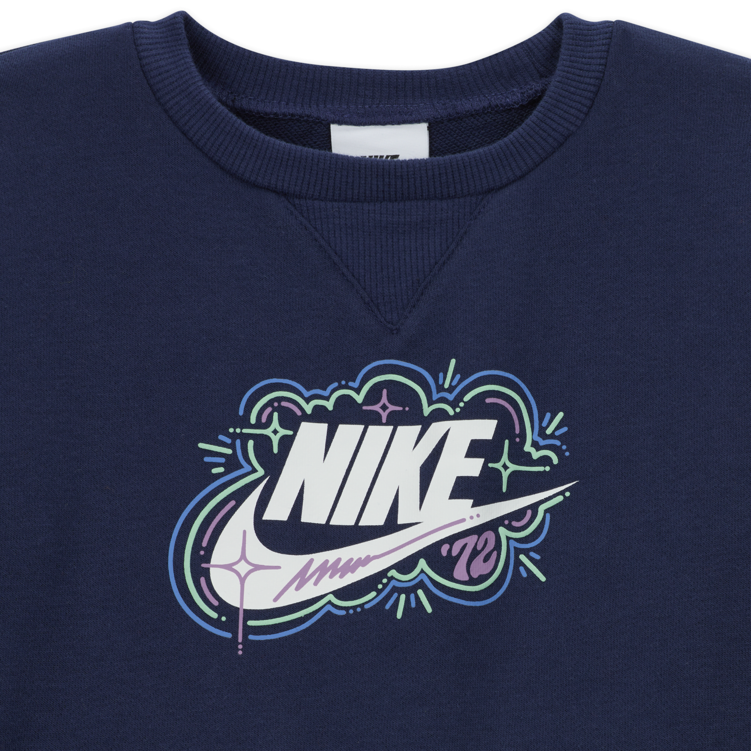 Nike Sportswear 'Art of Play' Icon rompertje voor baby's Blauw