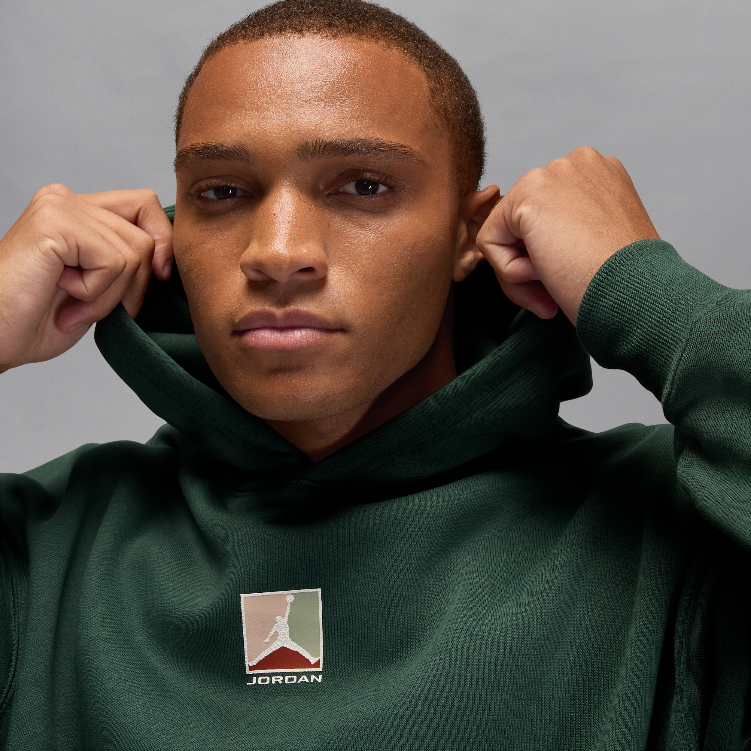 Thumbnail - Jordan Brooklyn Fleece-Hoodie mit Grafik (Herren) - Grün