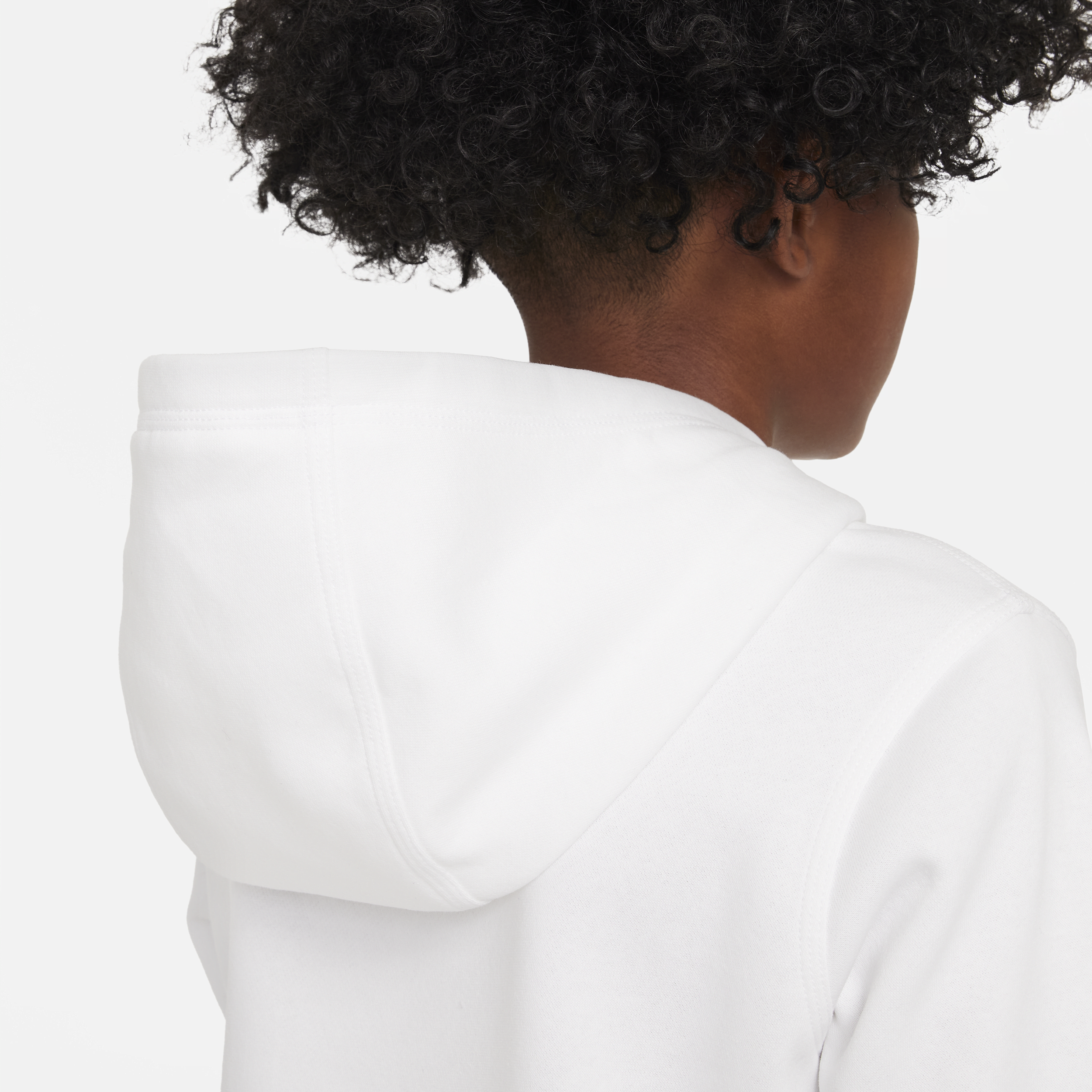 Nike Sportswear fleecehoodie met graphic voor jongens Wit