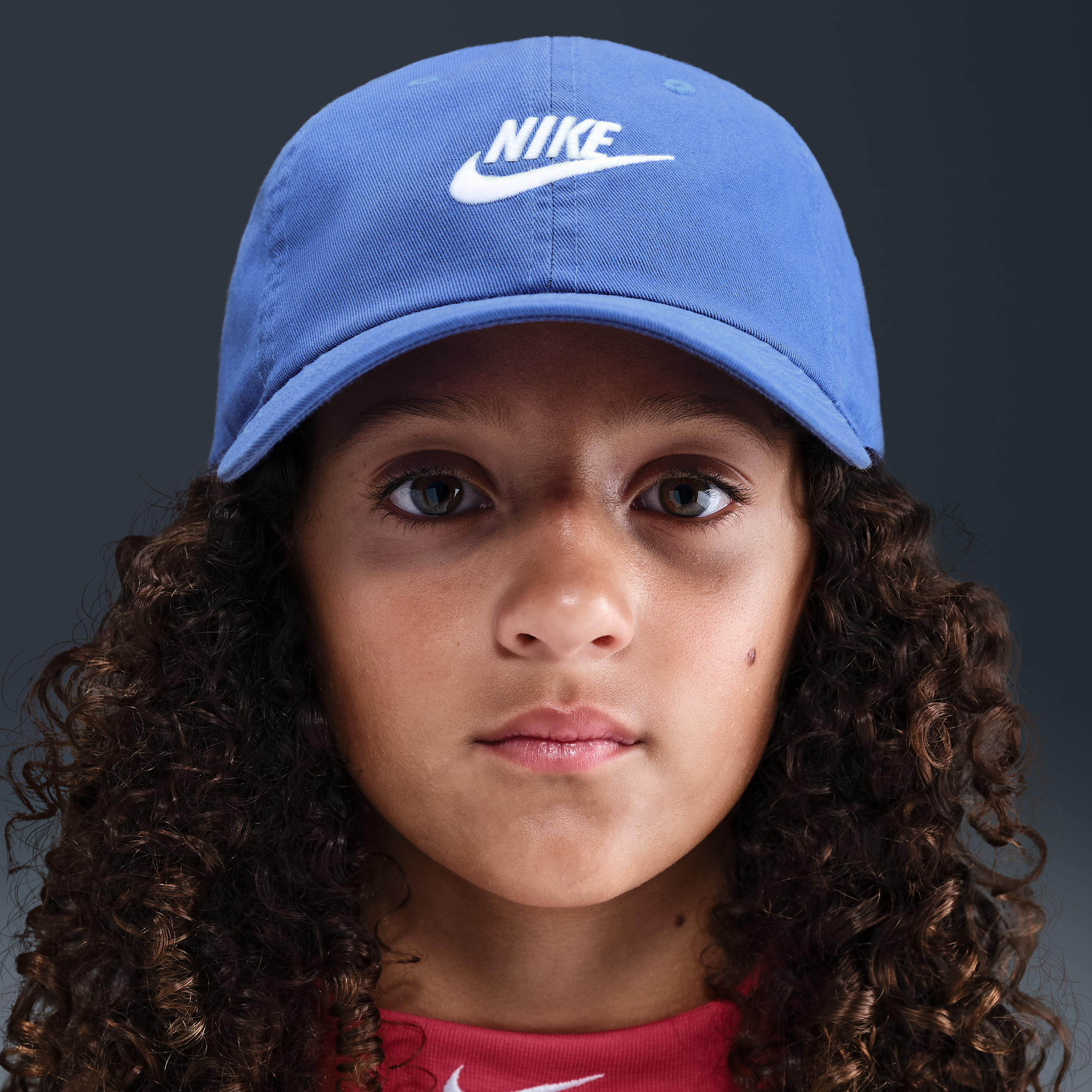Thumbnail - Nike Club unstrukturierte Futura Wash-Cap für Kinder - Blau