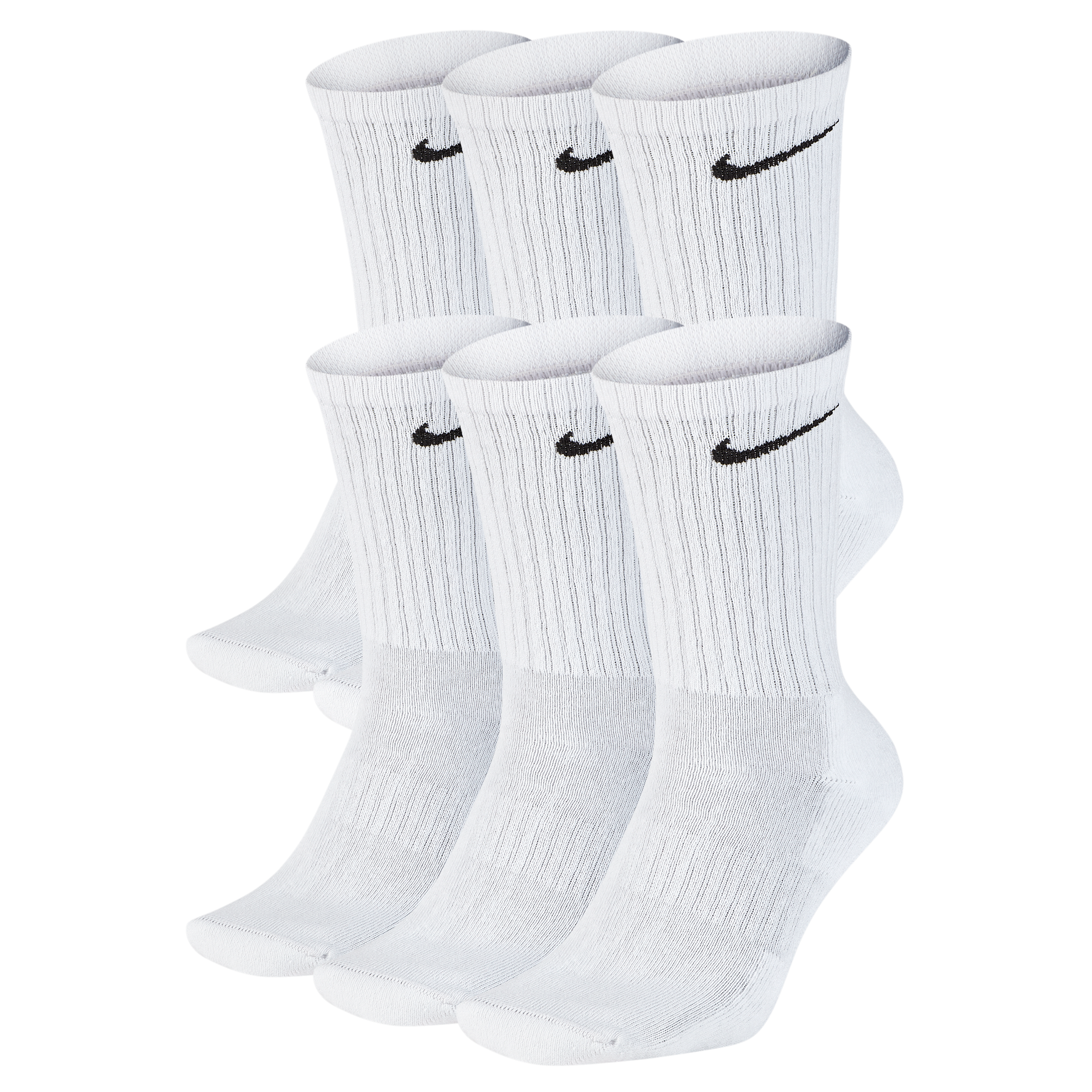 Thumbnail - Nike Everyday Cushioned Crew-Trainingssocken (6 Paar) - Weiß