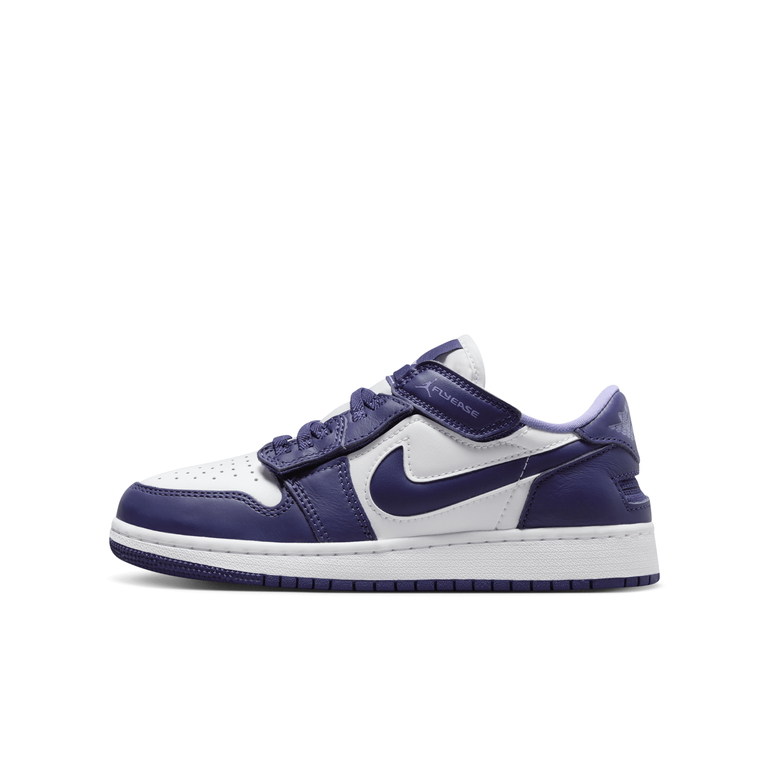 Air Jordan 1 Low Flyease Schuh für ältere Kinder – Lila