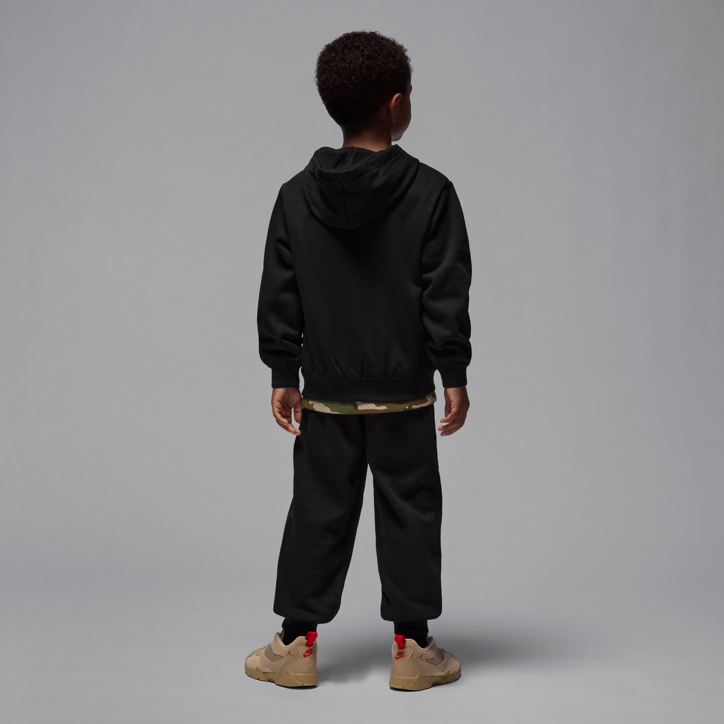 Thumbnail - Jordan MVP 2-teiliges Fleece-Hoodie-Set (jüngere Kinder) - Schwarz