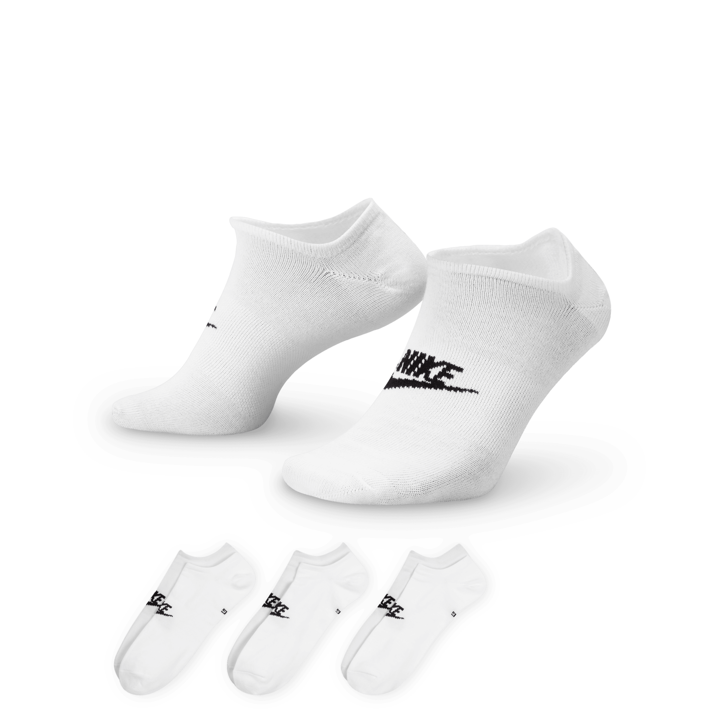 Chaussettes invisibles Nike Sportswear Everyday Essential (3 paires) - Blanc