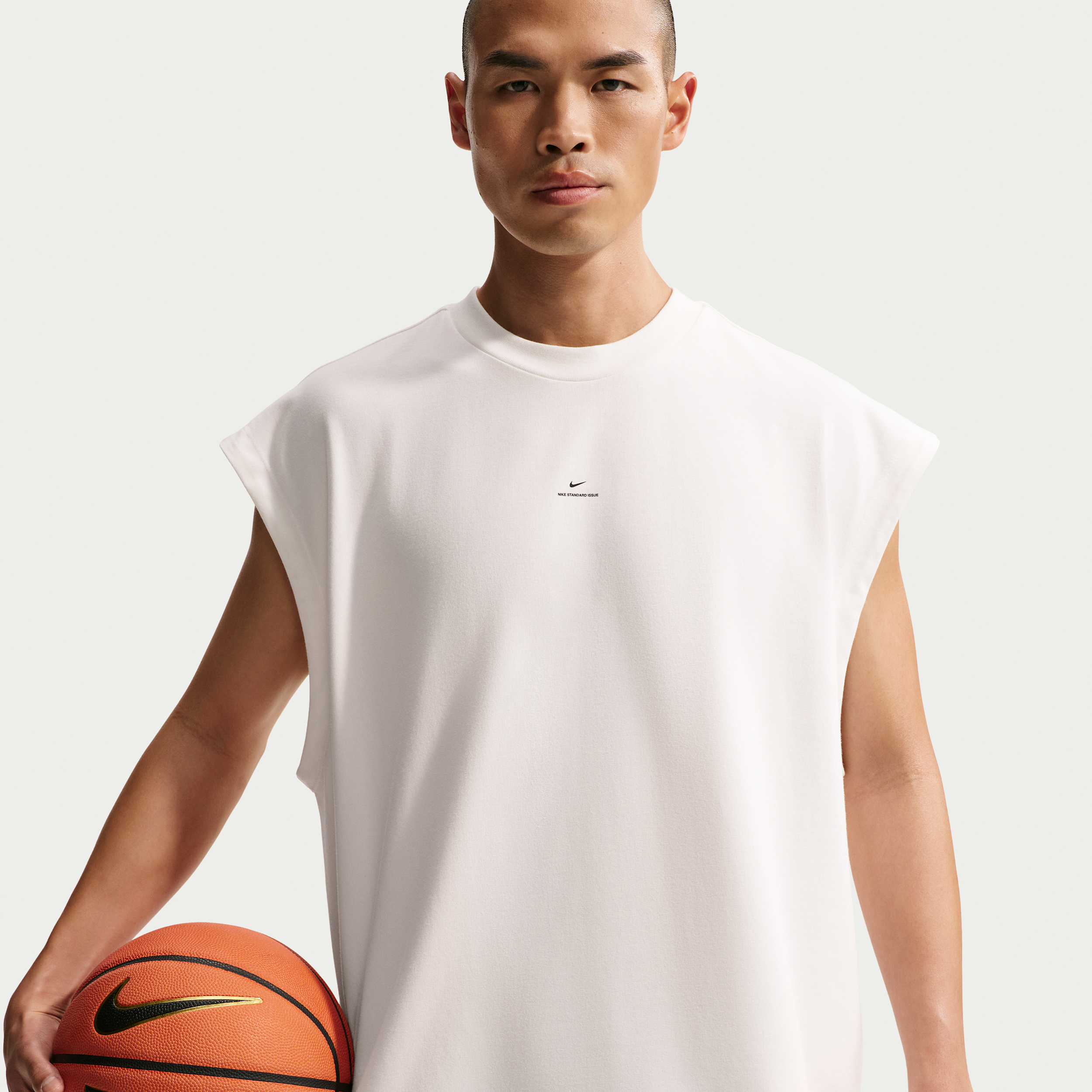 Thumbnail - Nike Standard Issue ärmelloses Dri-FIT Basketball-Oberteil (Herren) - Weiß