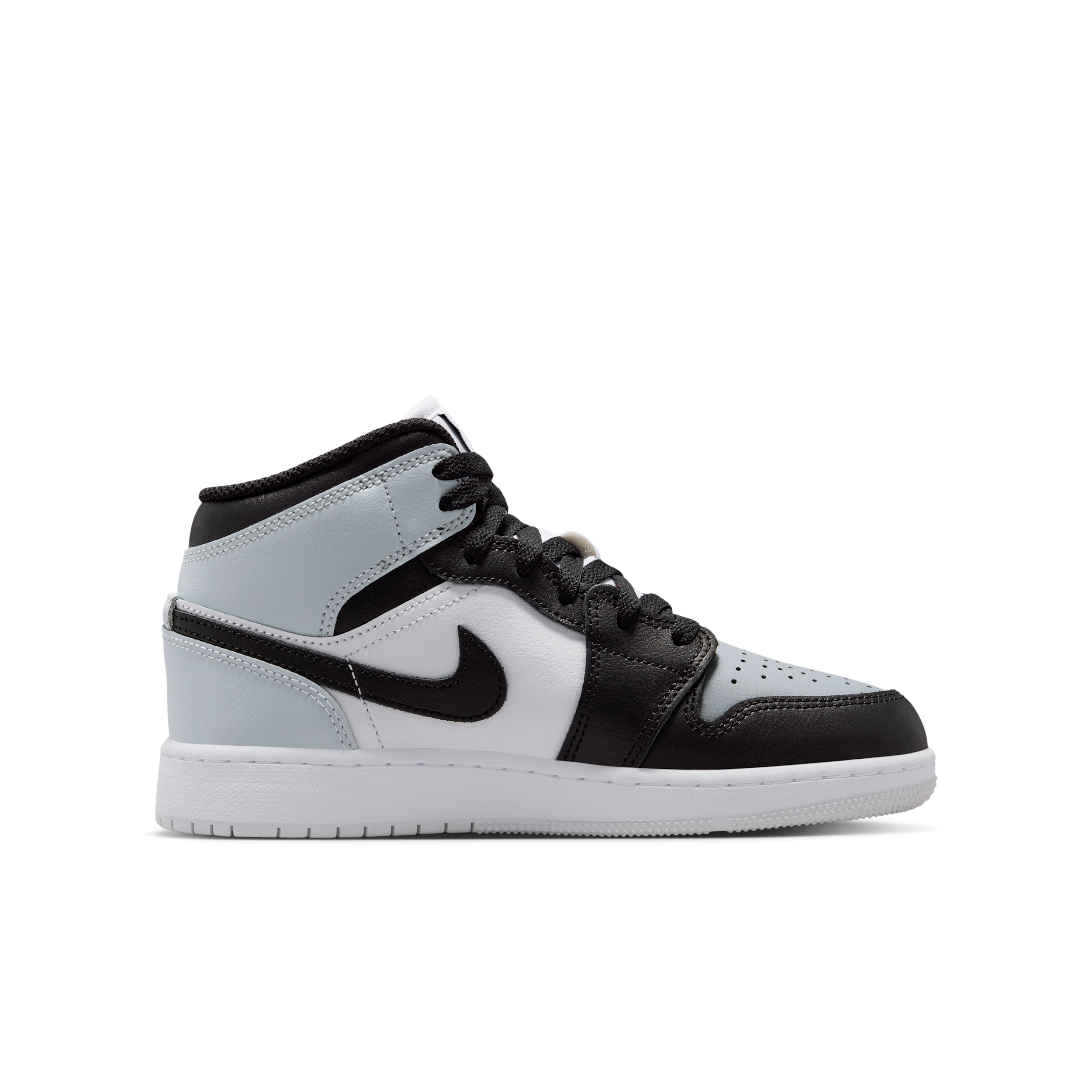 Air Jordan 1 Mid-sko til større børn - sort - DQ8423-002