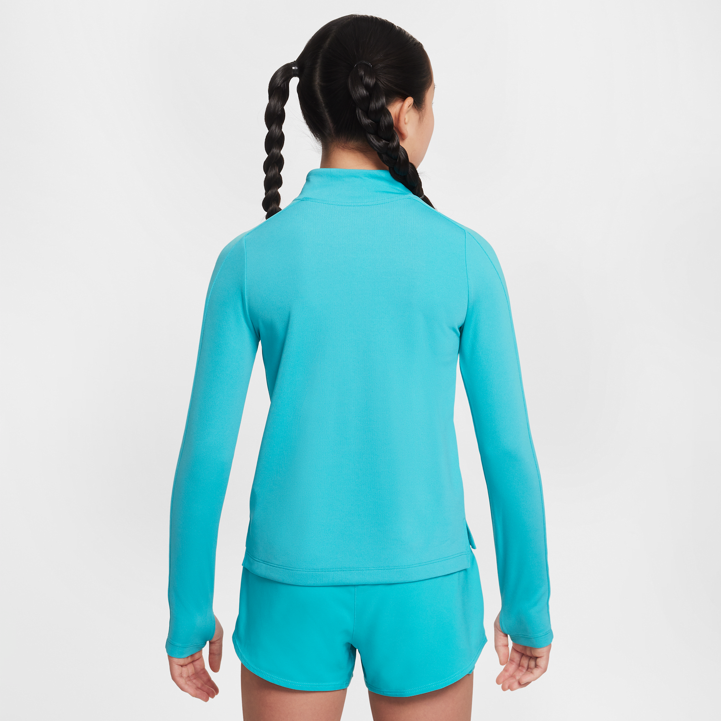 Thumbnail - Nike Dri-FIT Longsleeve mit Viertelreißverschluss (Mädchen) - Grün