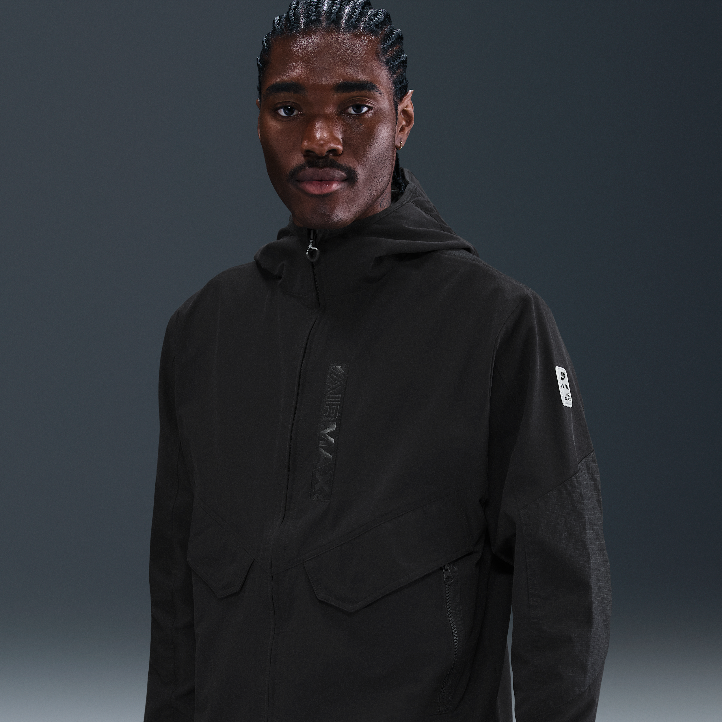Thumbnail - Nike Air Max Herren-Webjacke - Schwarz