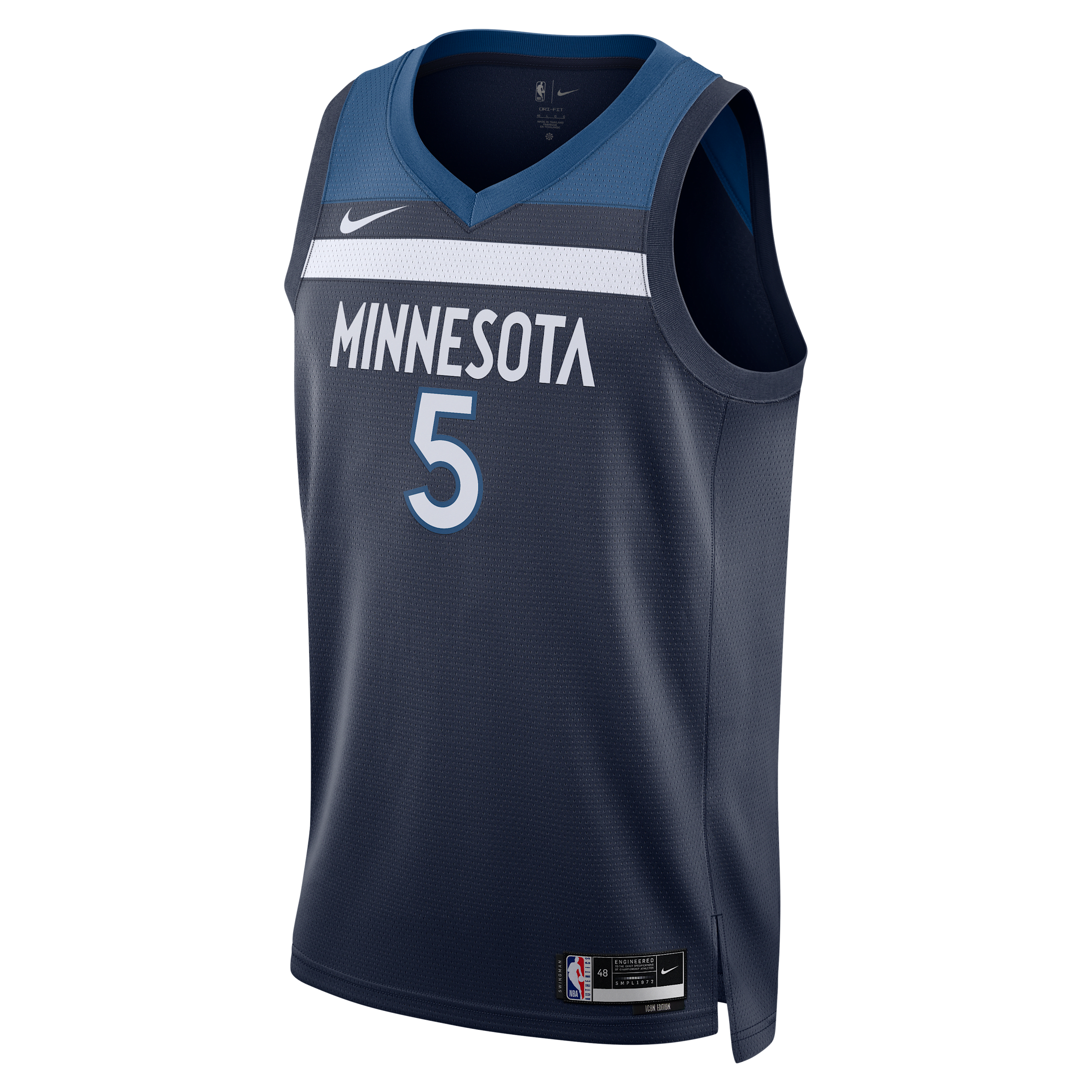 Minnesota Timberwolves Icon Edition 2022/23 Men's Nike Dri-FIT NBA Swingman Jersey - Blue - Recycled Polyester - 50% Recycled Polyester