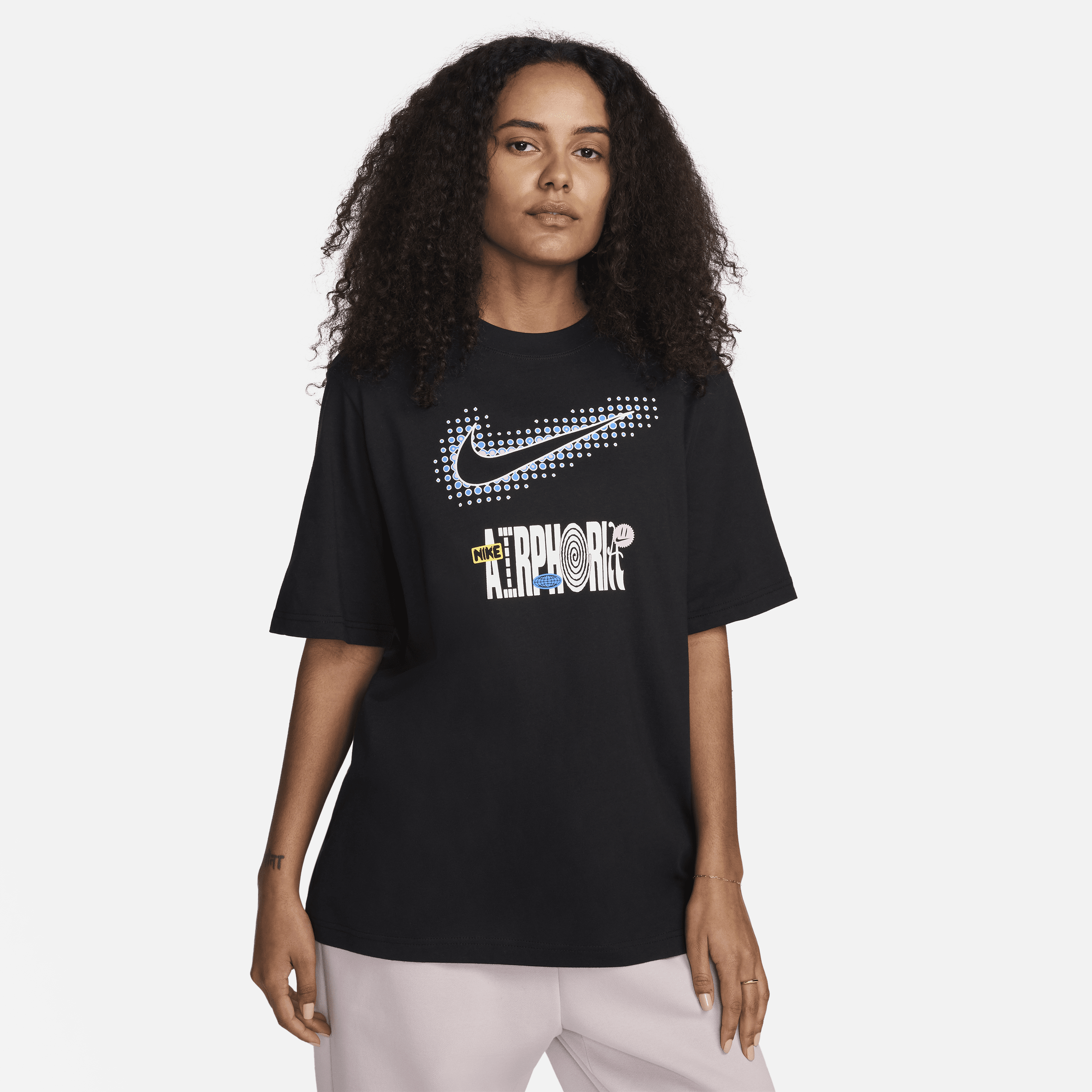 Nike Sportswear T-shirt met graphic voor dames Zwart