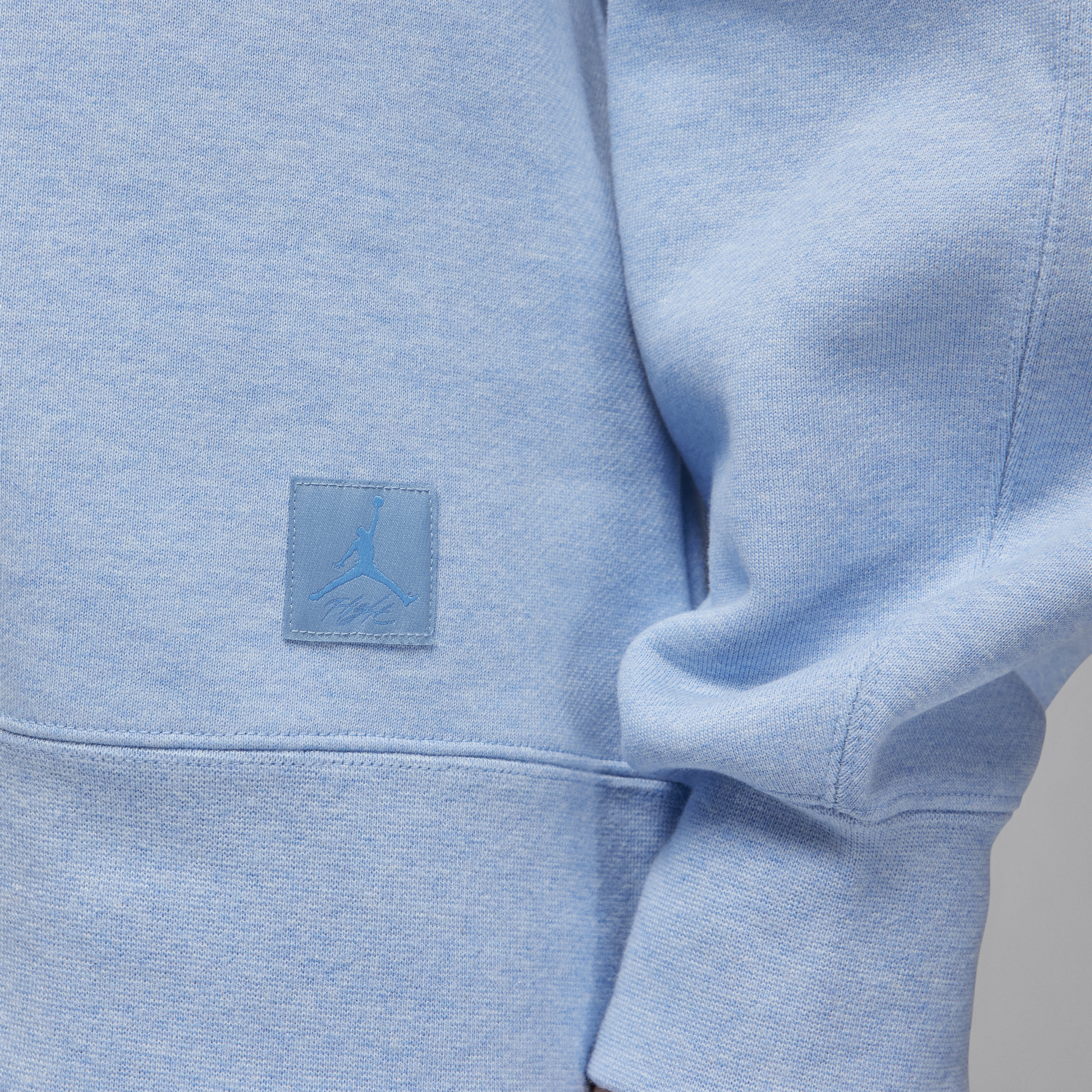 Jordan Flight Fleece sweatshirt met ronde hals voor dames Blauw