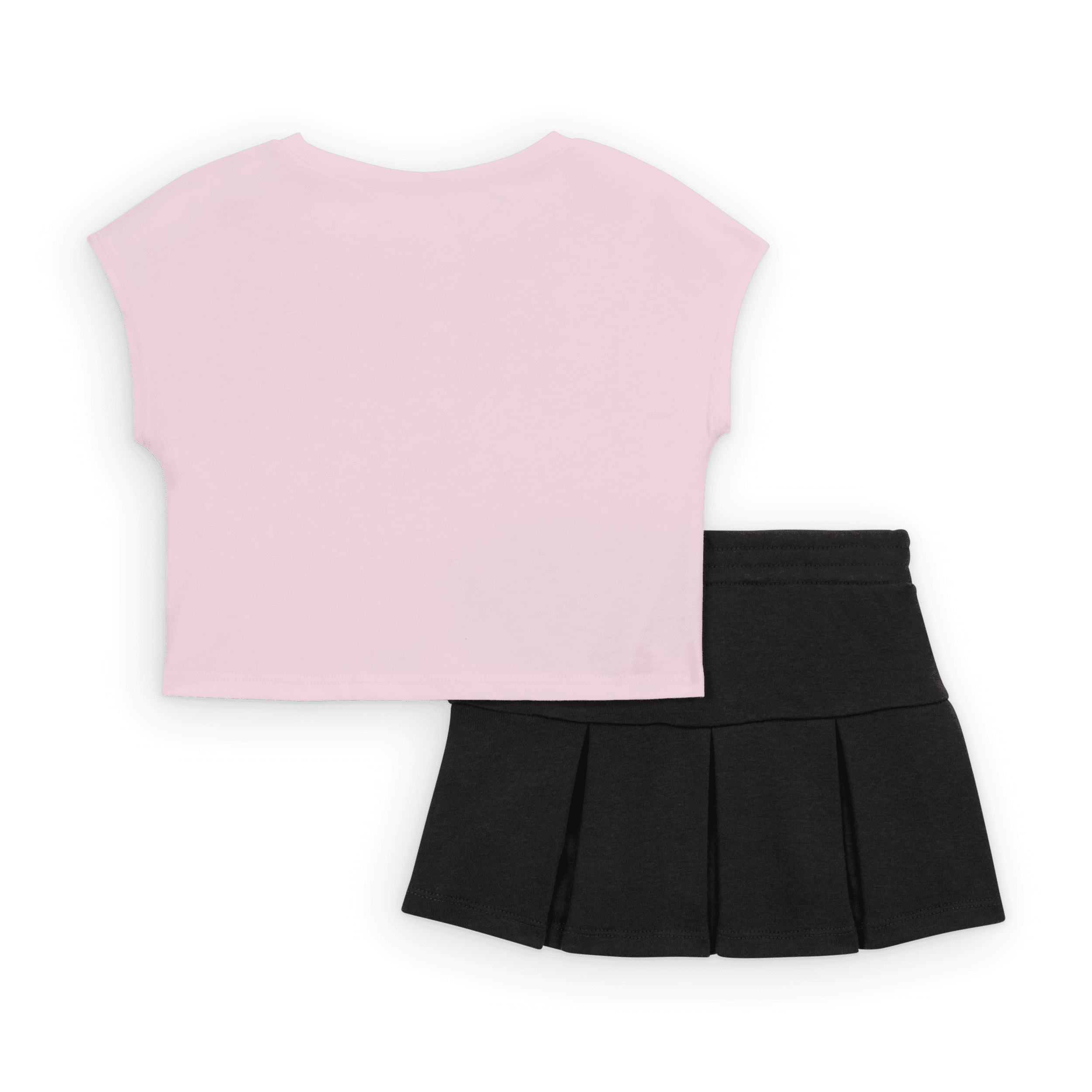 Thumbnail - Jordan zweiteiliges plissiertes Skort-Set (Babys, 12–24 M) - Schwarz