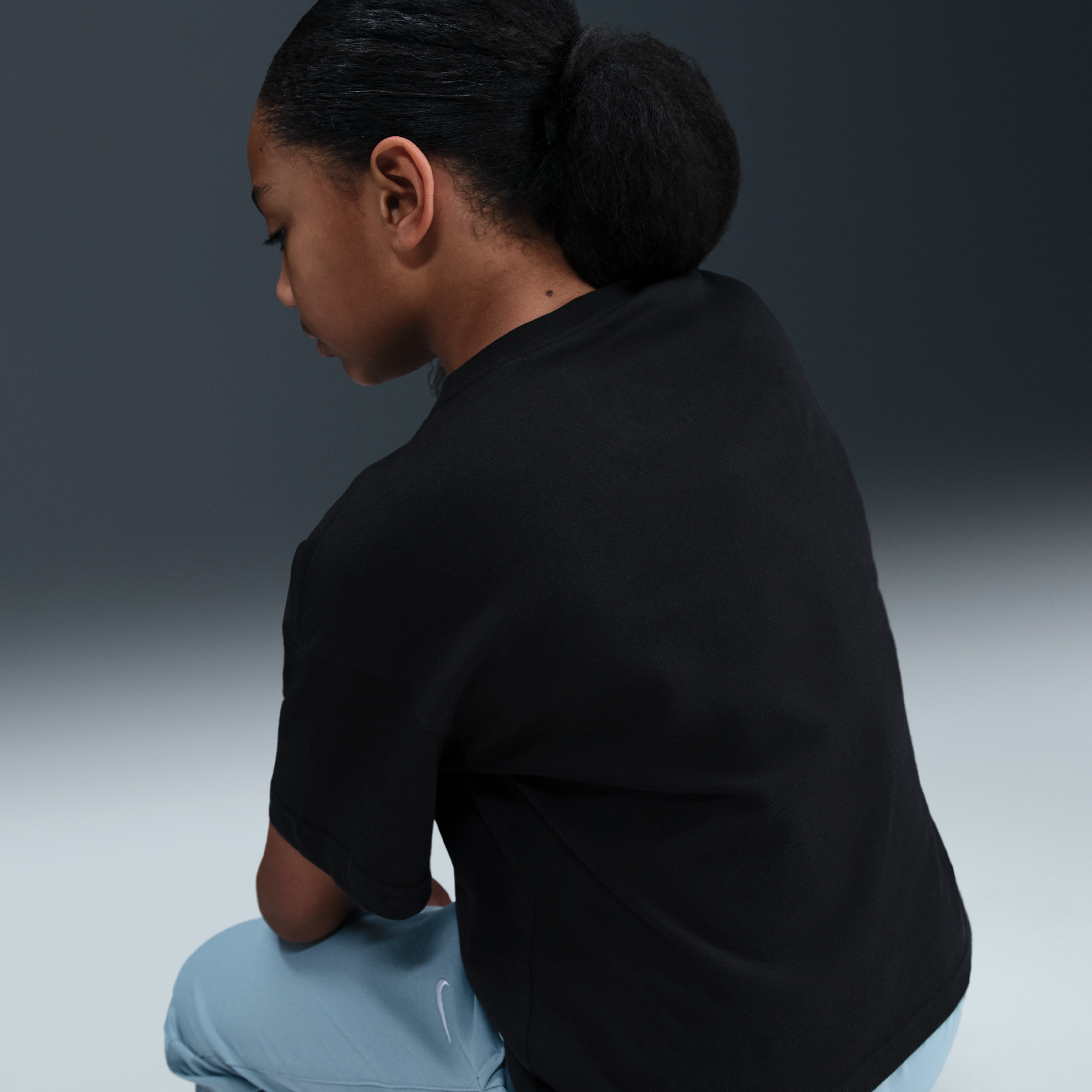 Thumbnail - Nike T-Shirt (ältere Kinder, Mädchen) - Schwarz