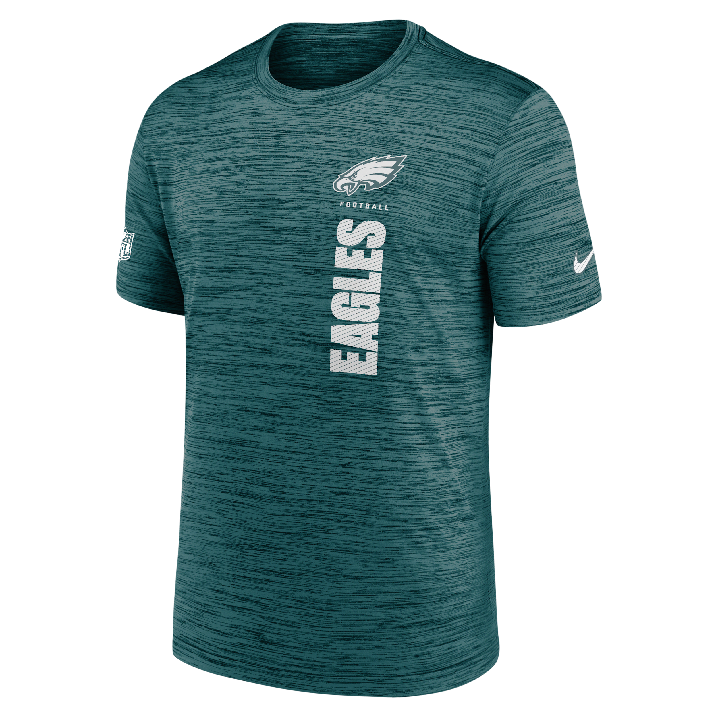 T-shirt Nike Dri-FIT NFL Philadelphia Eagles Sideline Velocity pour homme - Vert