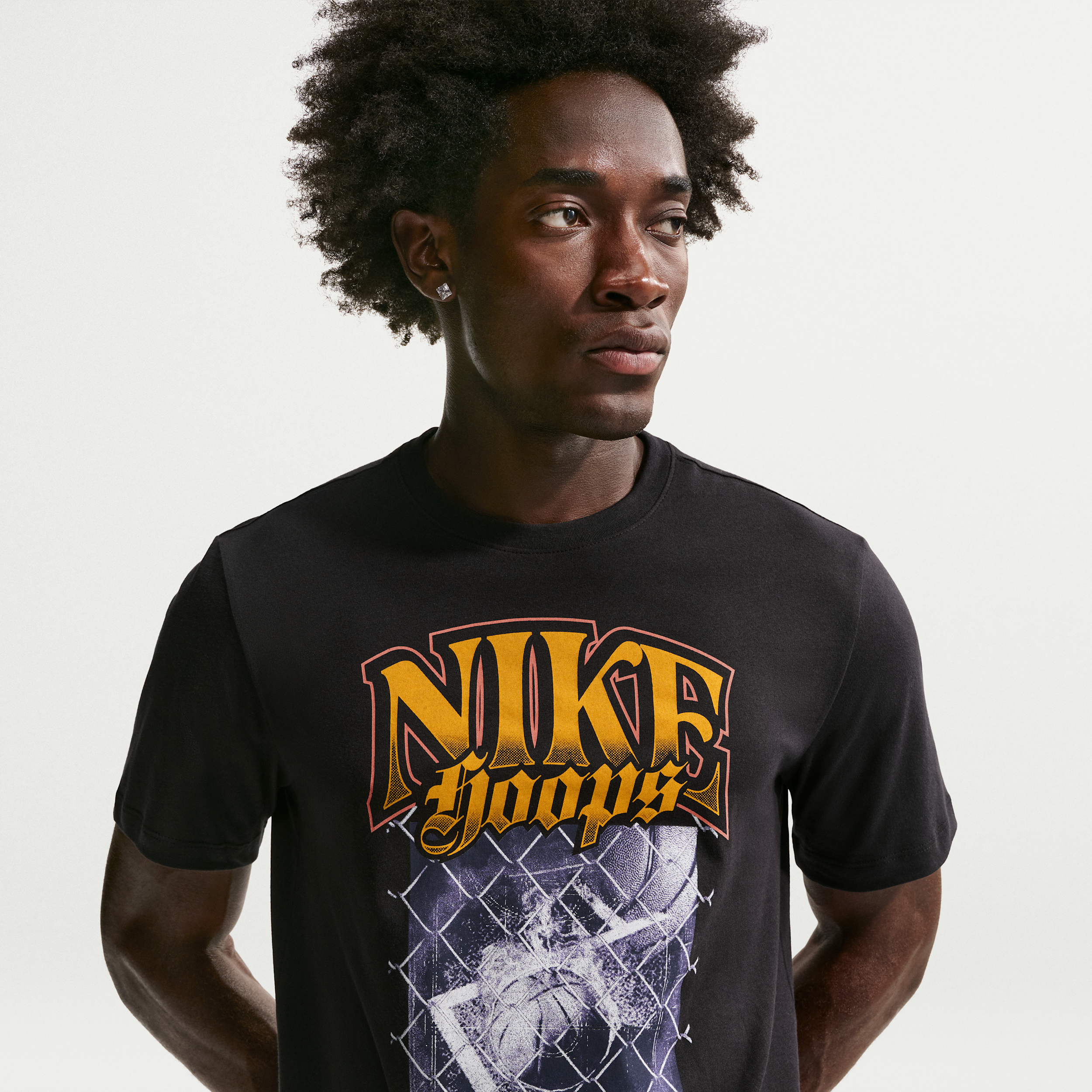 Thumbnail - Nike Club Basketball-T-Shirt (Herren) - Schwarz
