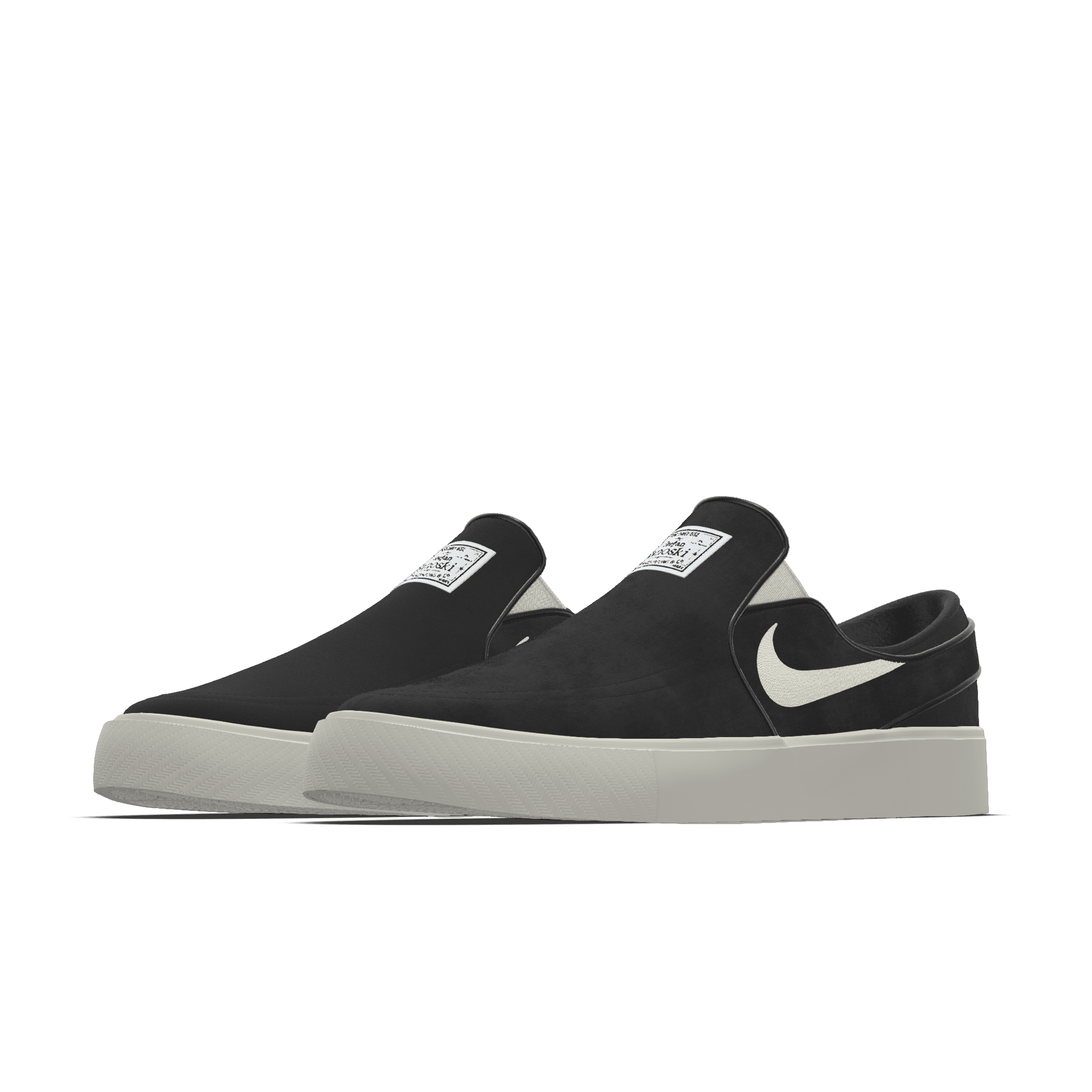 Nike SB Zoom Janoski Slip By You custom skateschoenen voor heren - Zwart - 5516472669