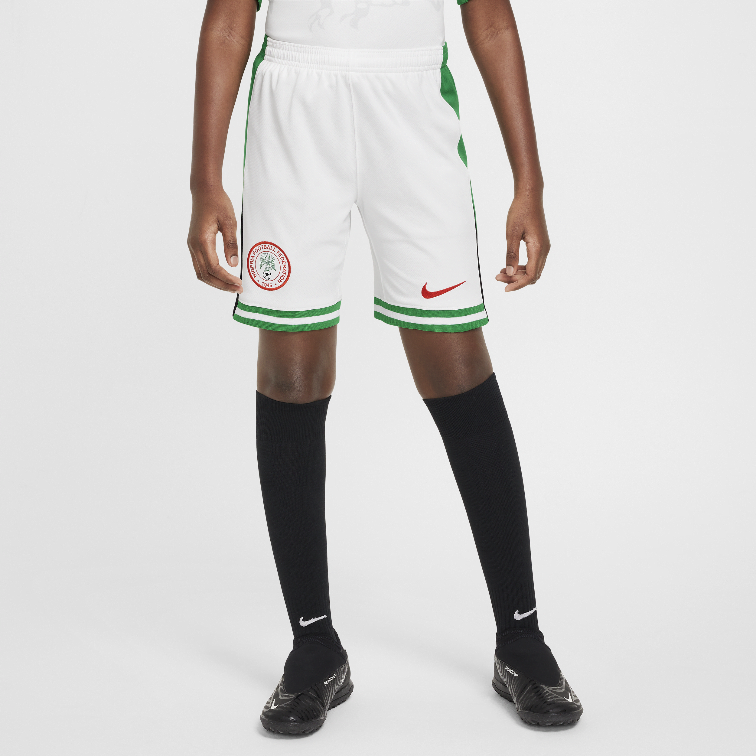 „Nike Nigeria 2024 Stadium Home Dri-FIT Replica Fußballshorts für ältere