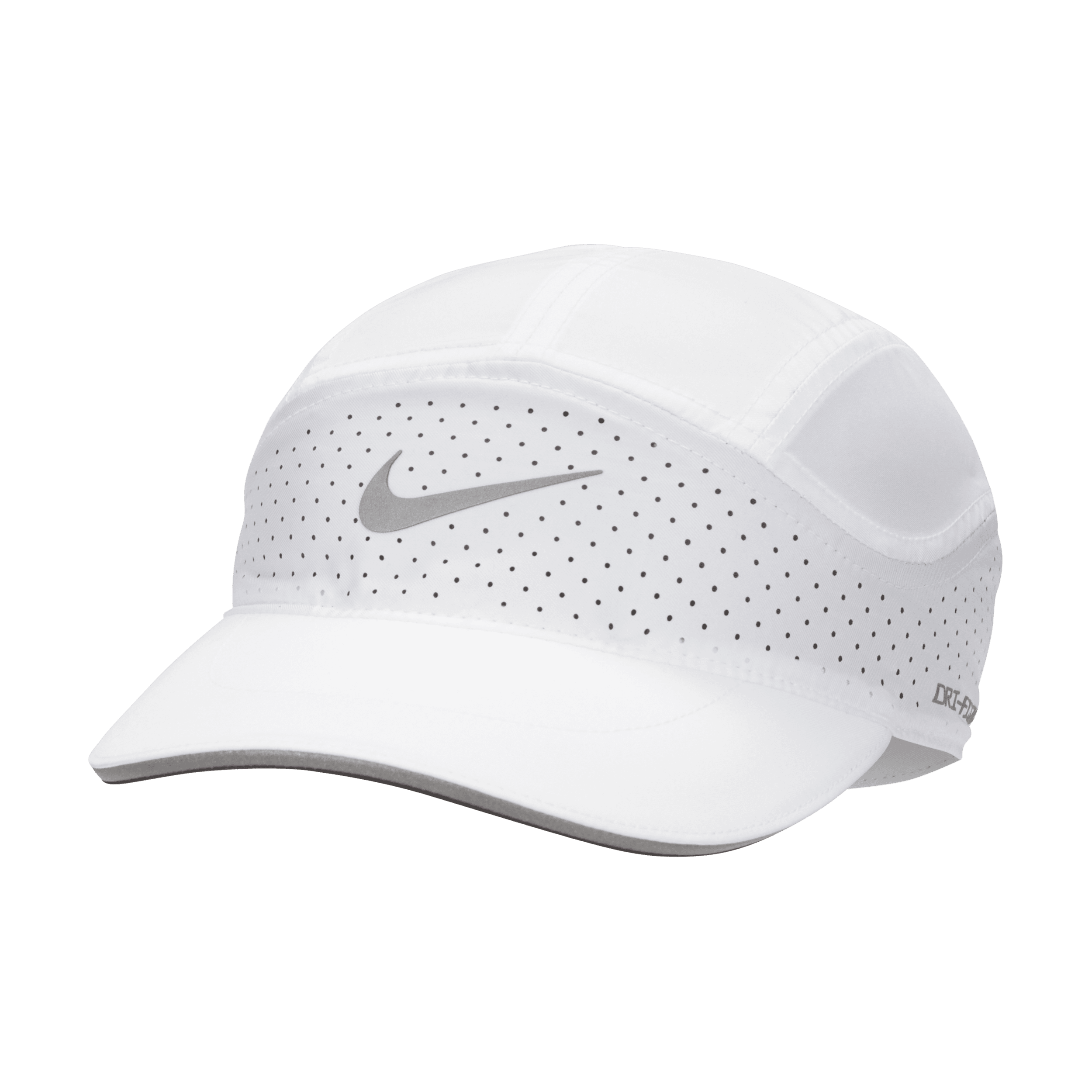 Nike Dri-FIT ADV Fly Unstructured Reflective Design Cap - White - Polyester - 50% Recycled Polyester