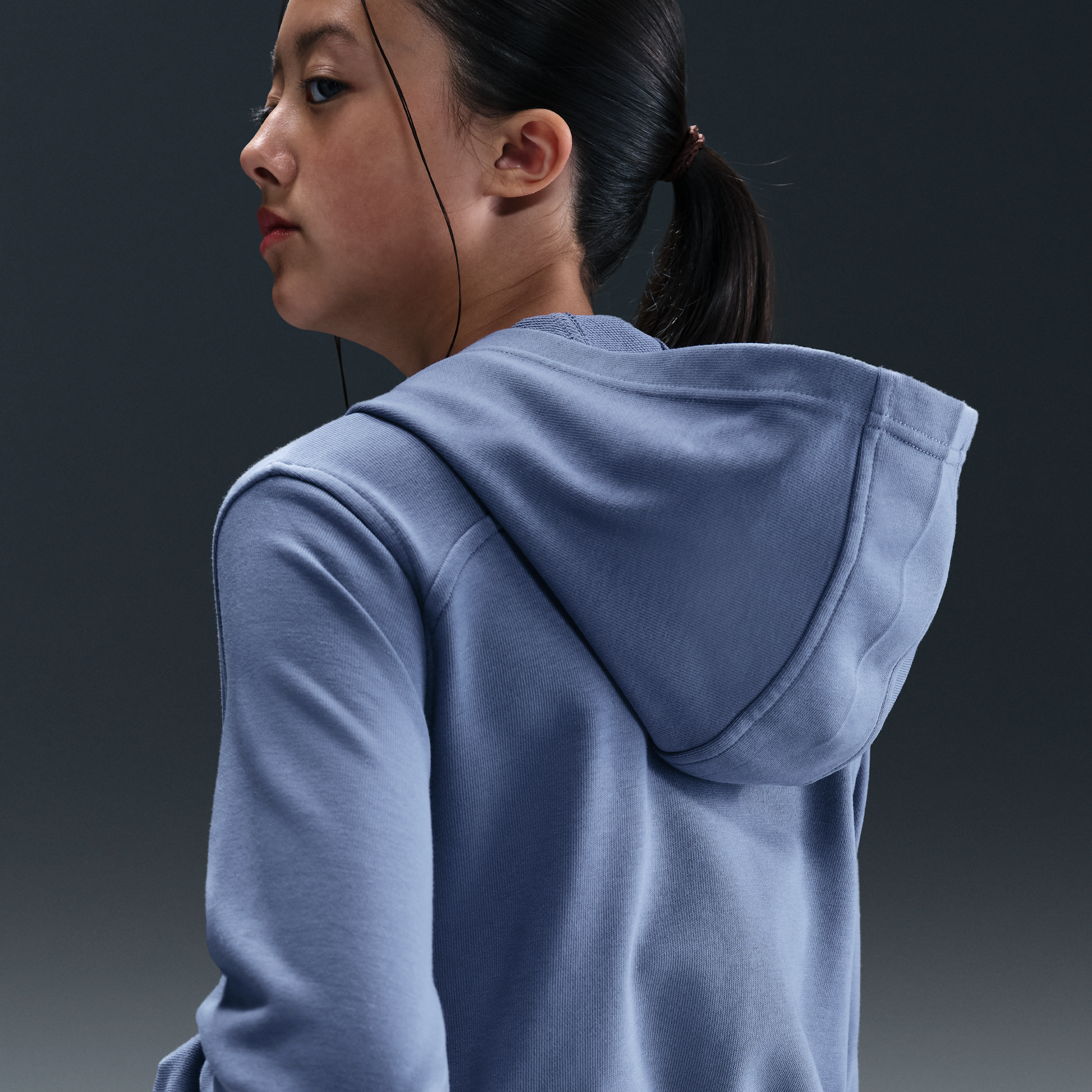 Thumbnail - Nike Pro Fleece Dri-FIT-Kapuzenjacke (ältere Kinder) (Mädchen) - Blau