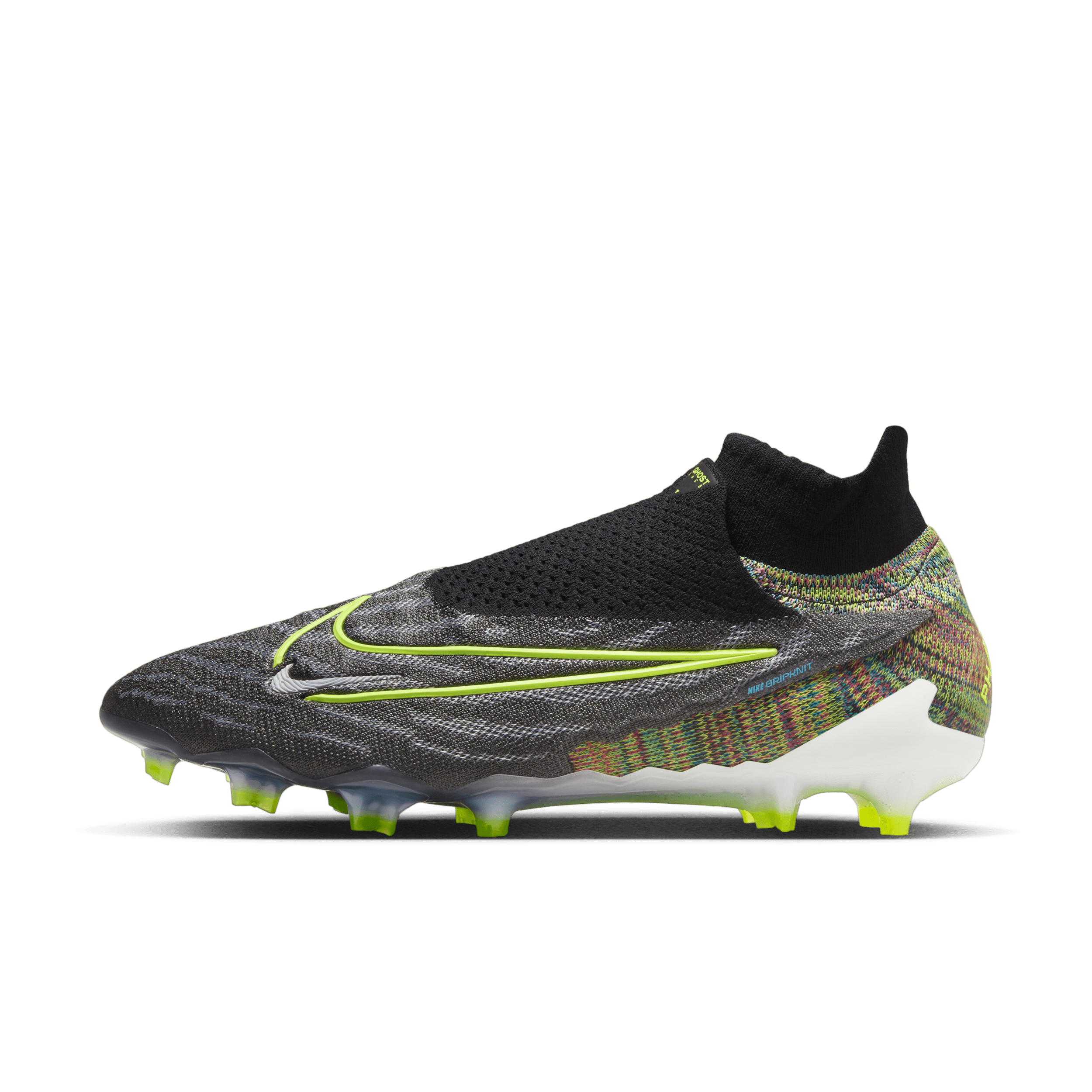 Nike Gripknit Phantom GX Elite Dynamic Fit Fusion FG voetbalschoenen (stevige ondergrond) – Zwart