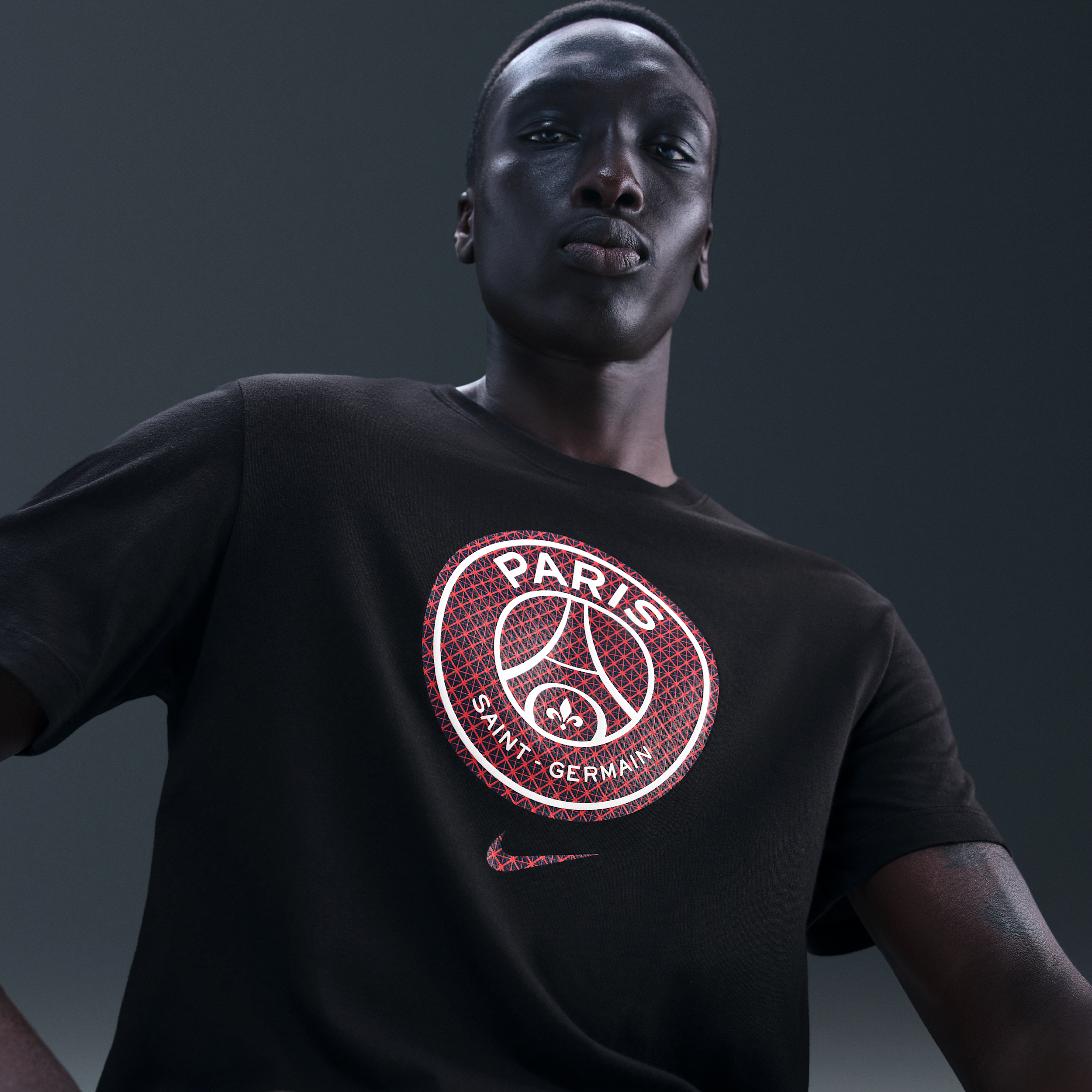 Thumbnail - Paris Saint-Germain Nike Fußball-T-Shirt (Herren) - Schwarz