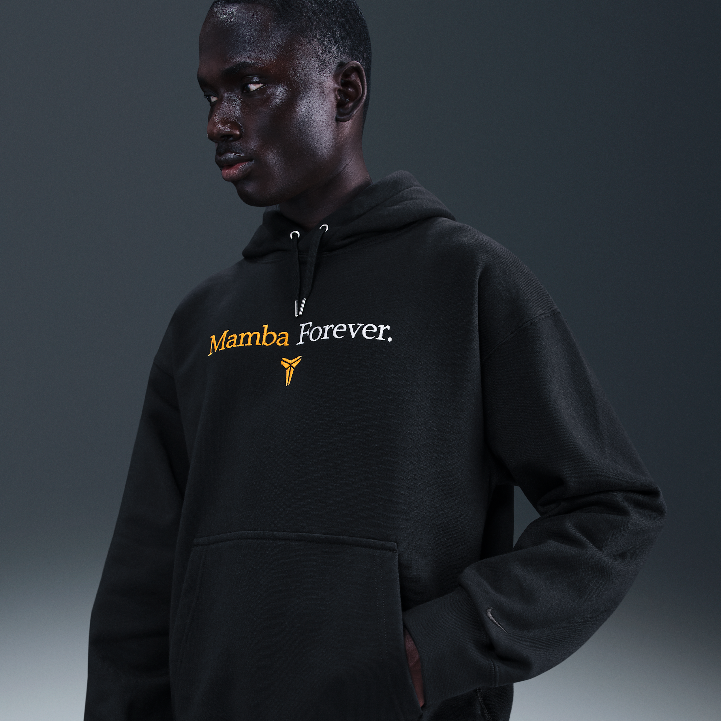 Thumbnail - Kobe Fleece-Hoodie (Herren) - Schwarz