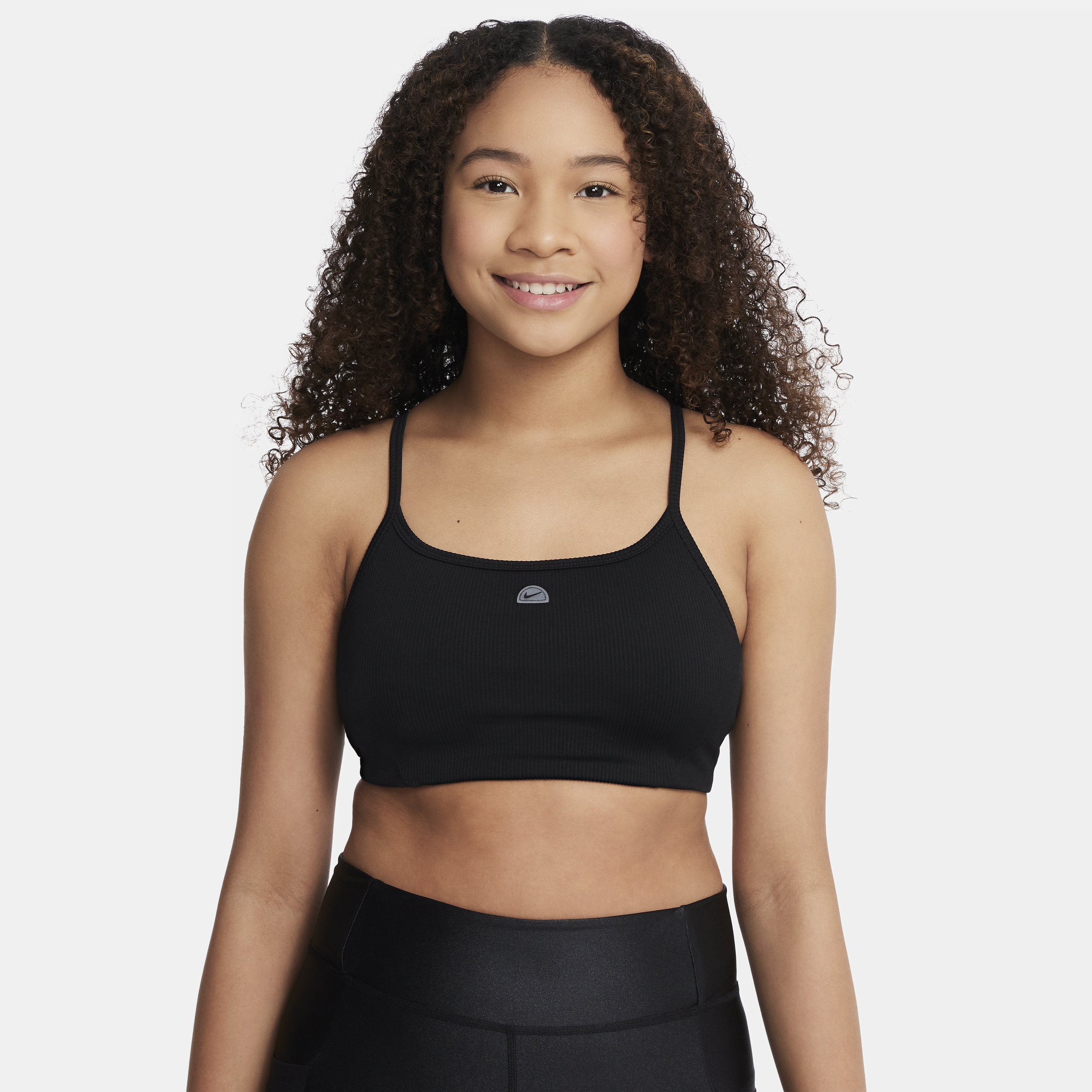 Nike Indy sport-bh voor meisjes Zwart