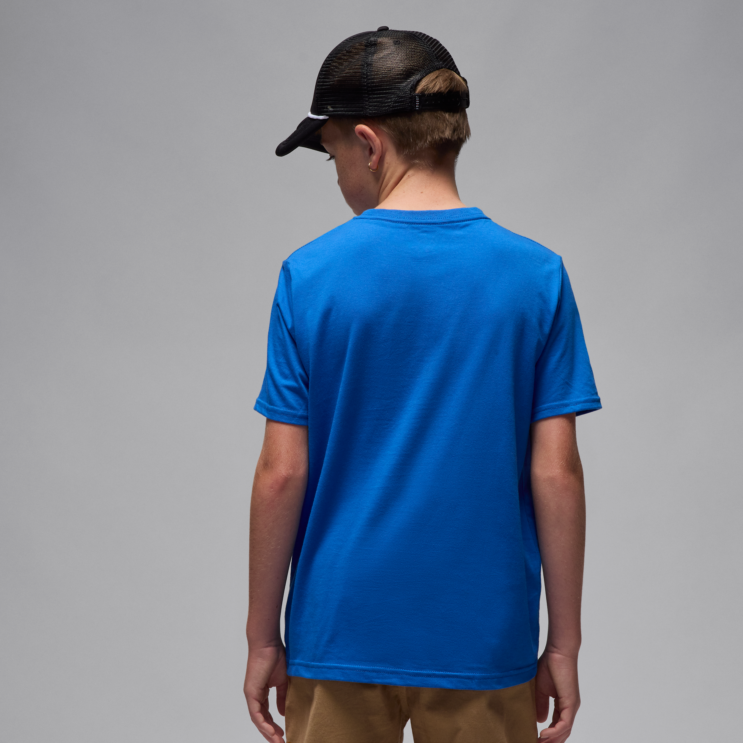 Thumbnail - Jordan T-Shirt mit Jumpman Air-Stickerei (ältere Kinder) - Blau