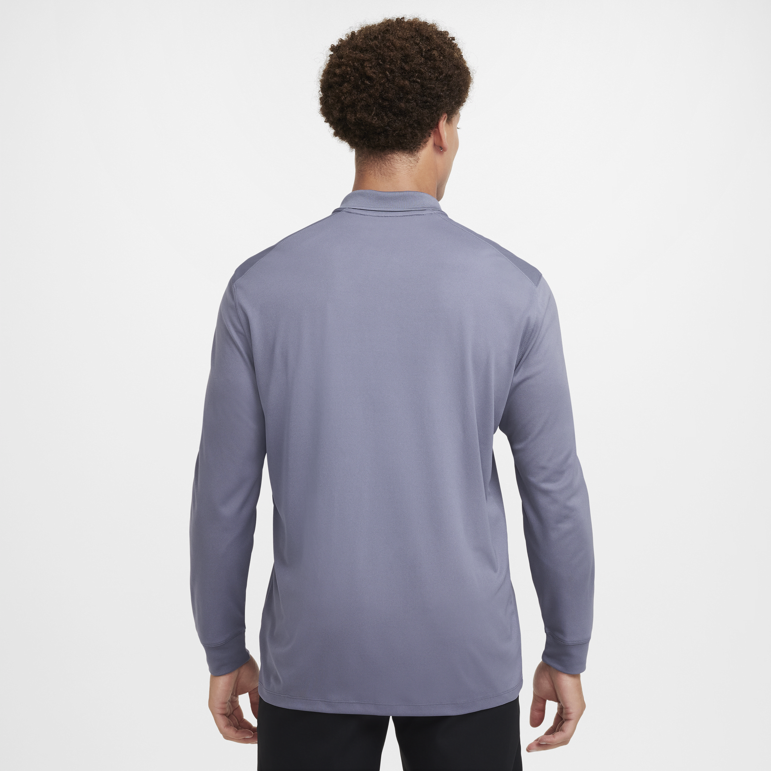 Polo de golf à manches longues Nike Dri-FIT Victory pour Homme - Gris