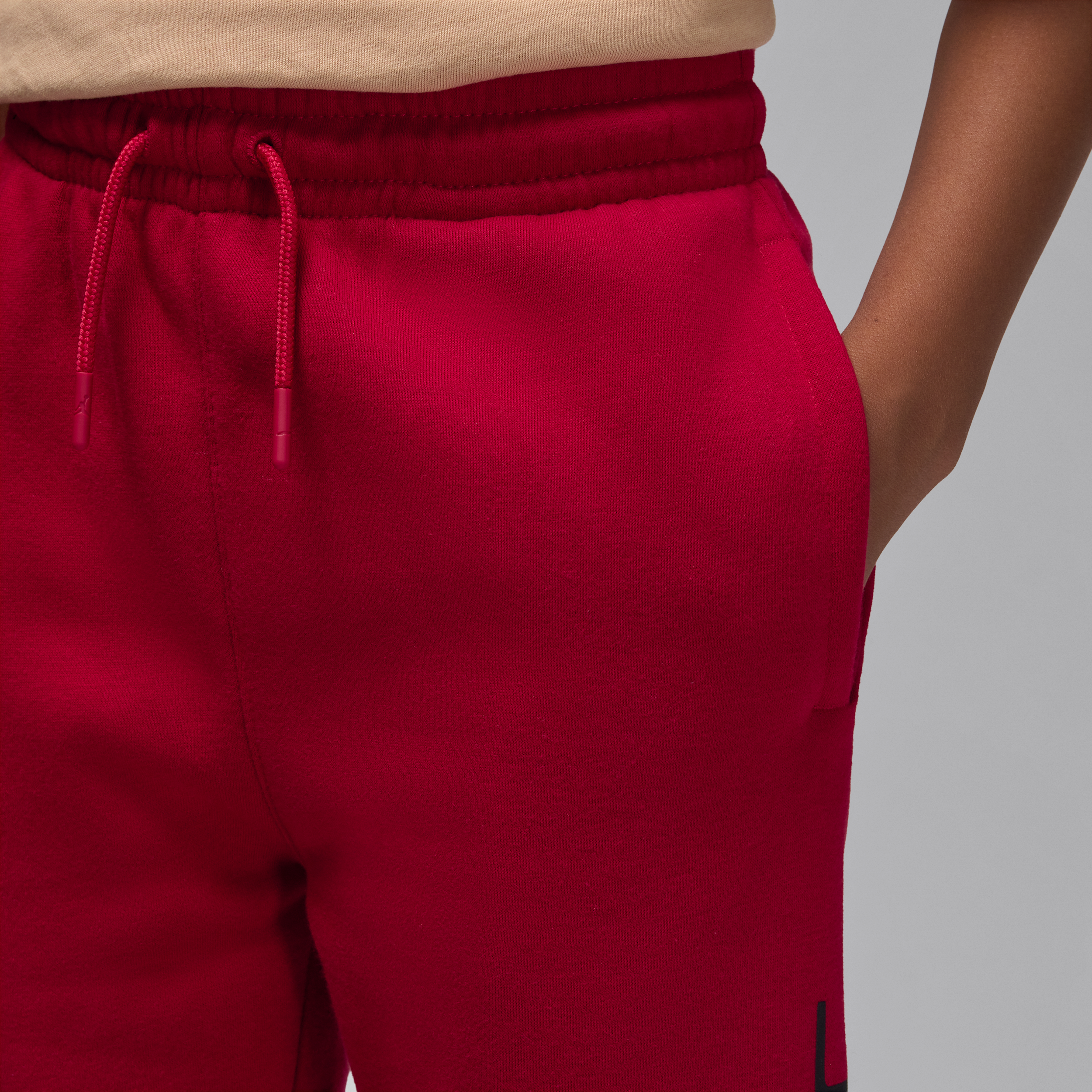 Thumbnail - Jordan Baseline Fleece-Hose (ältere Kinder) - Rot