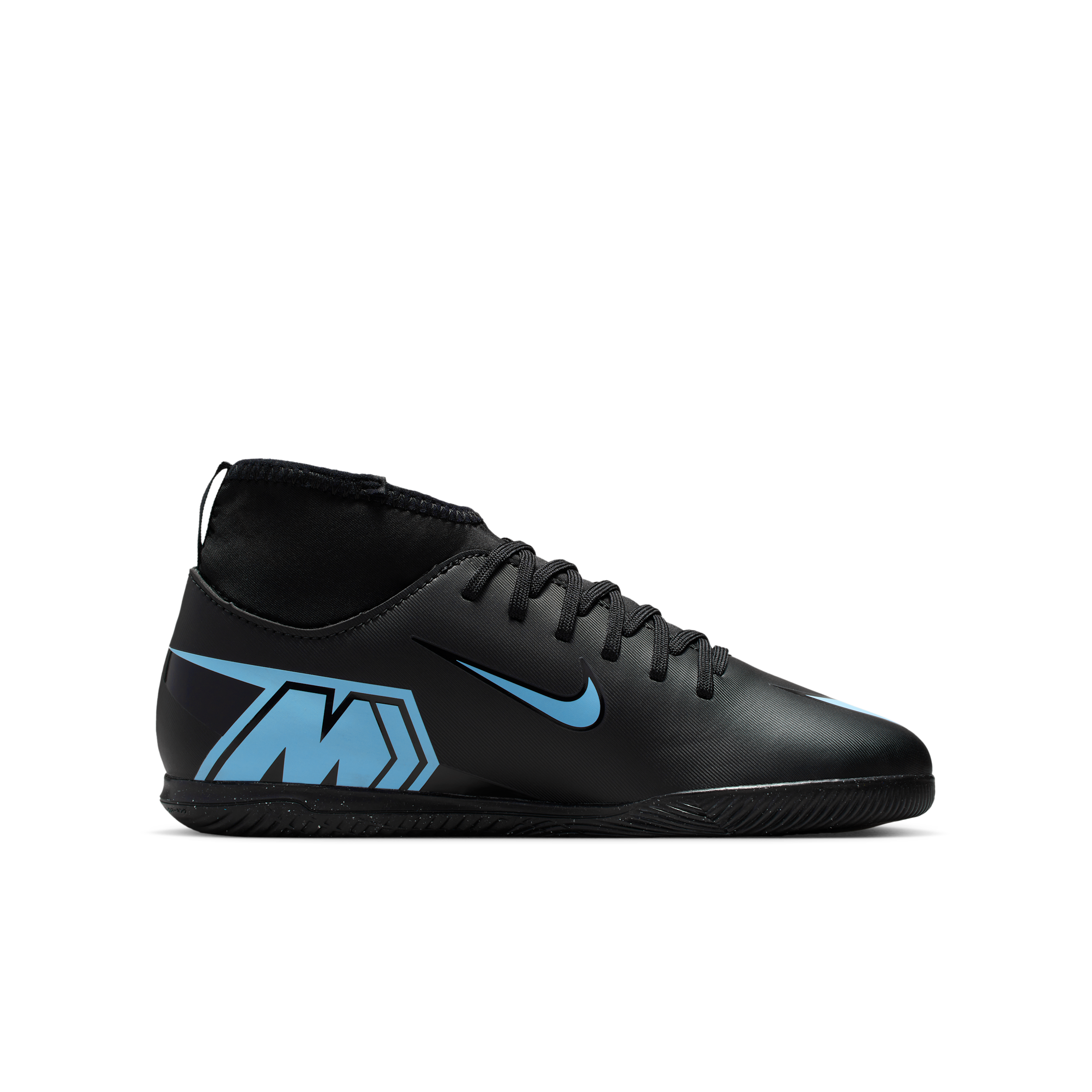 Thumbnail - Nike Jr. Mercurial Superfly 10 Club IC High-Top-Fußballschuh (jüngere/ältere Kinder) - Schwarz