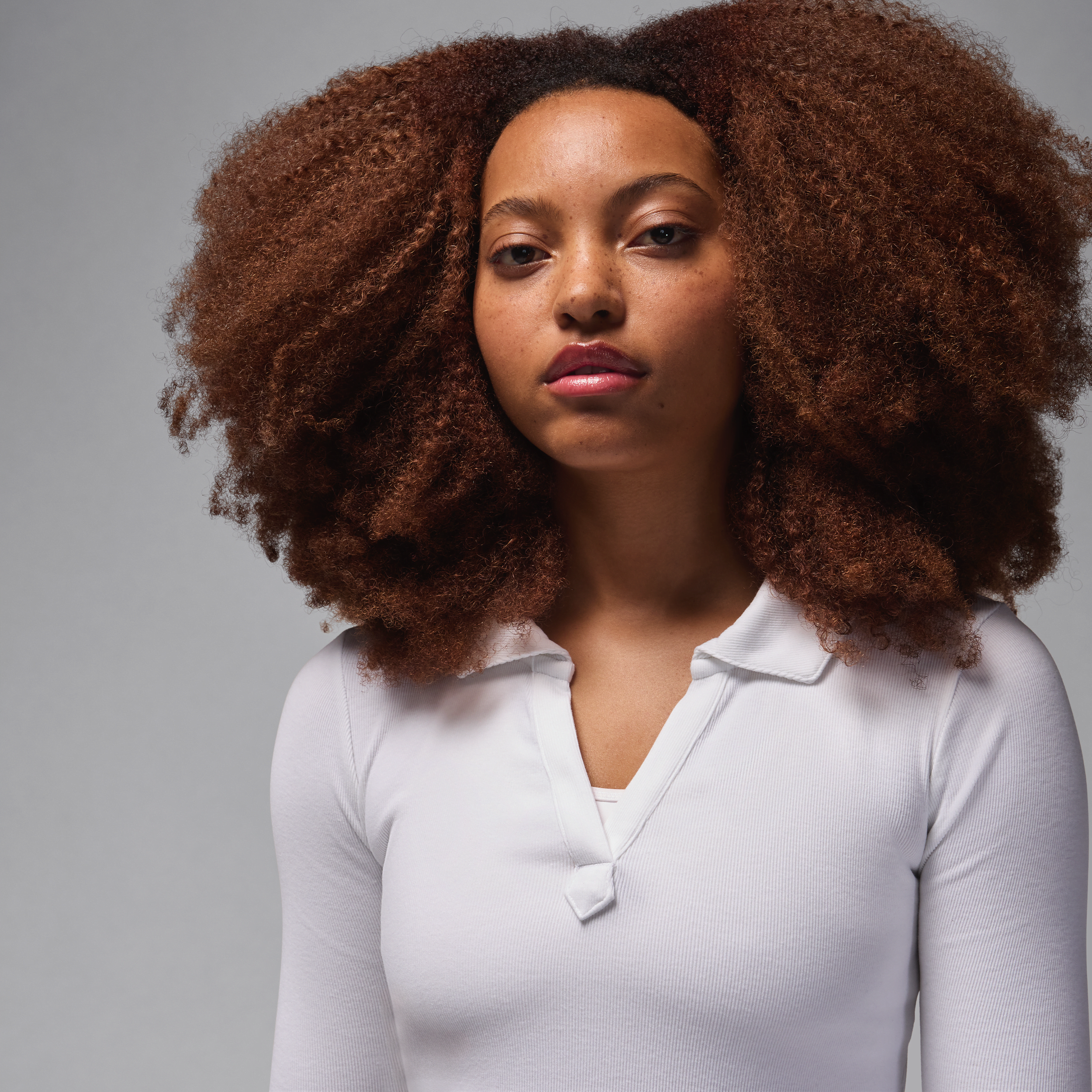 Haut en maille à manches longues Jordan pour femme - Blanc