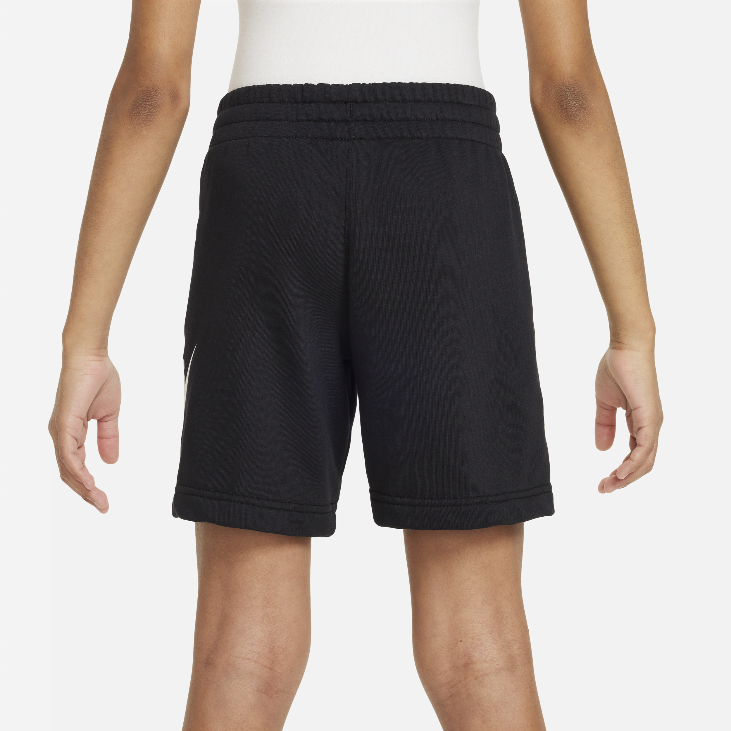 Nike Sportswear Club Fleece shorts van sweatstof voor kids Zwart
