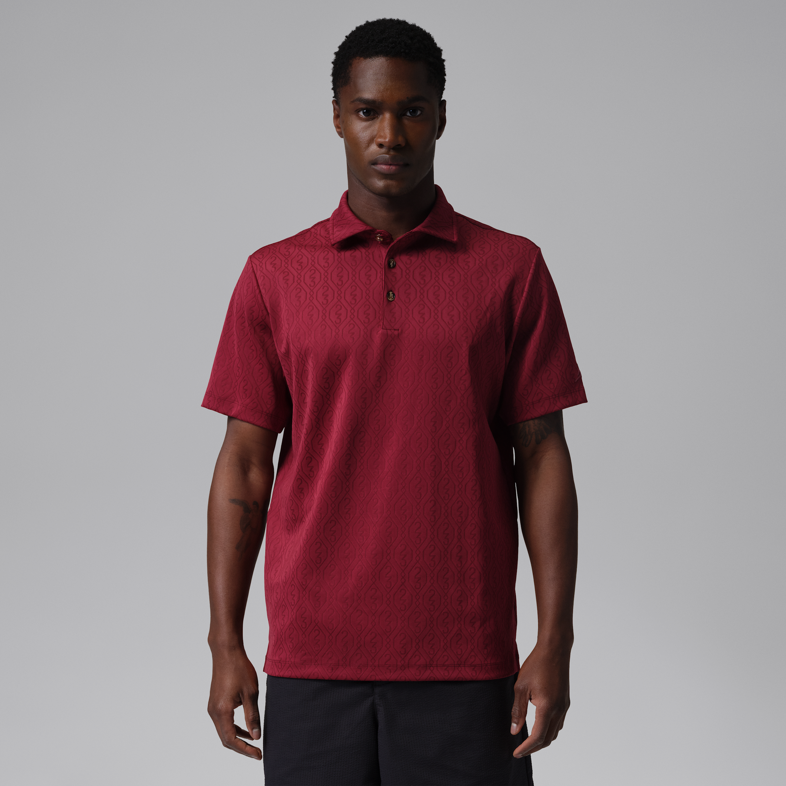 Thumbnail - Jordan Sport Golf-Poloshirt aus Jacquard-Material (Herren) - Rot