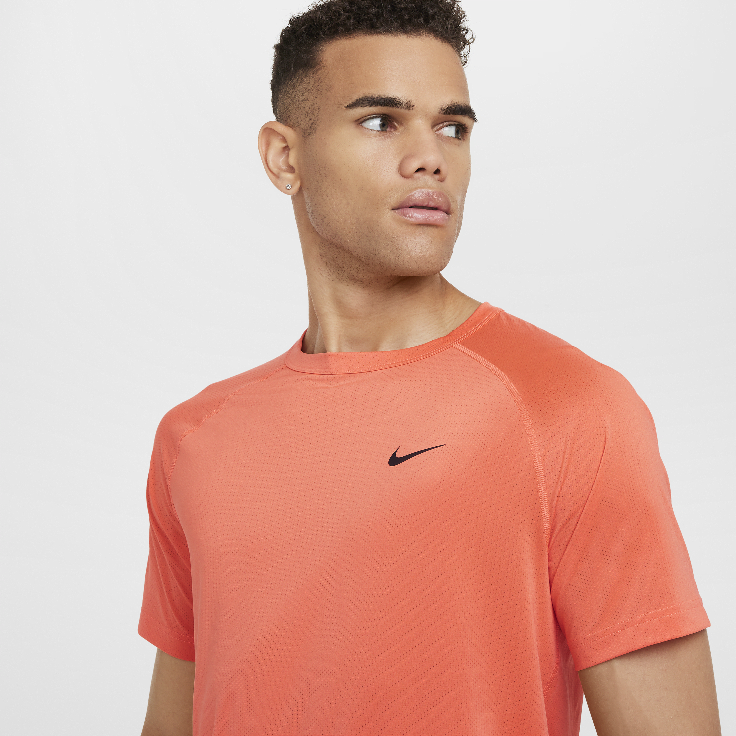 Haut de fitness à manches courtes Dri-FIT Nike Ready pour homme - Rose