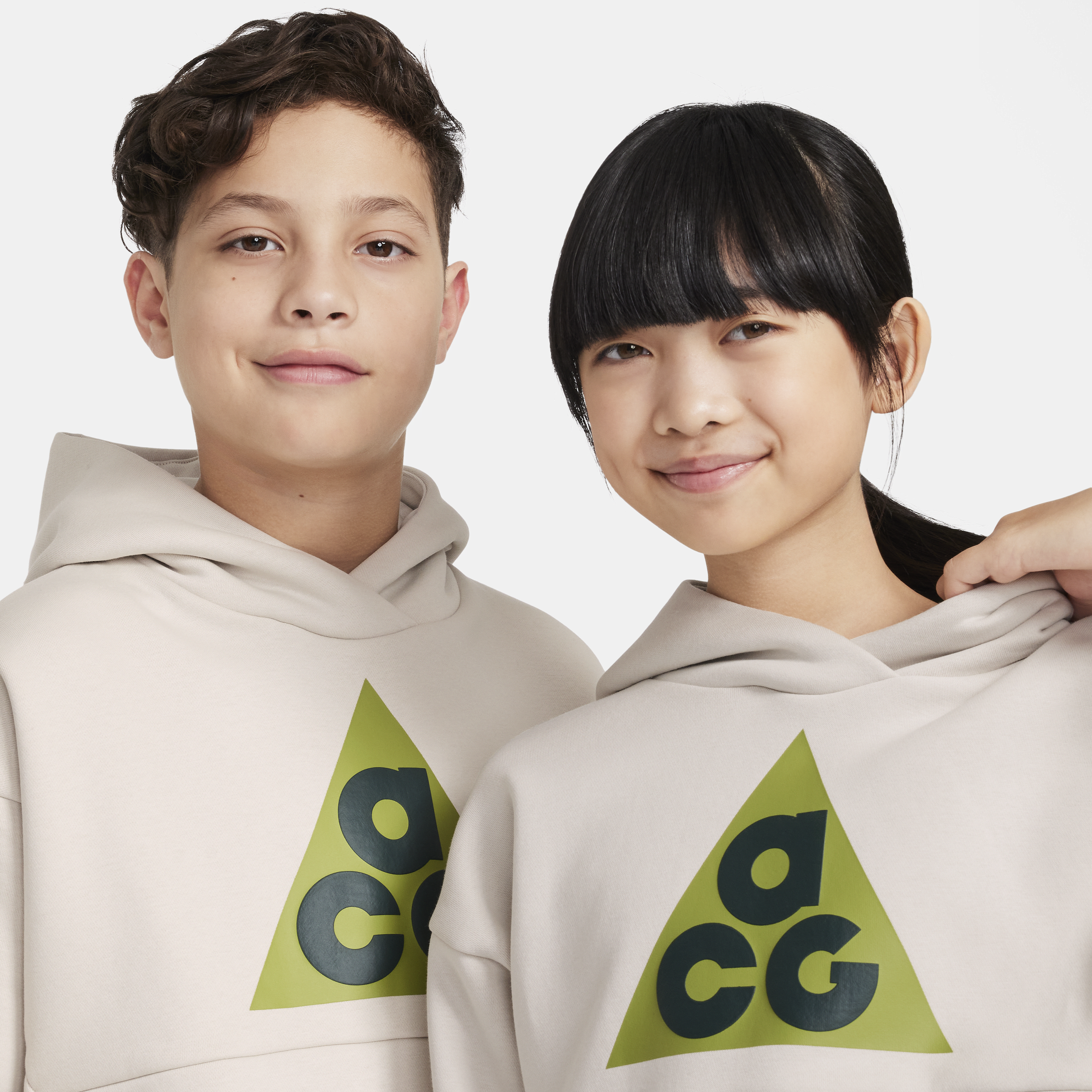 Nike ACG Icon Fleece hoodie voor kids Bruin