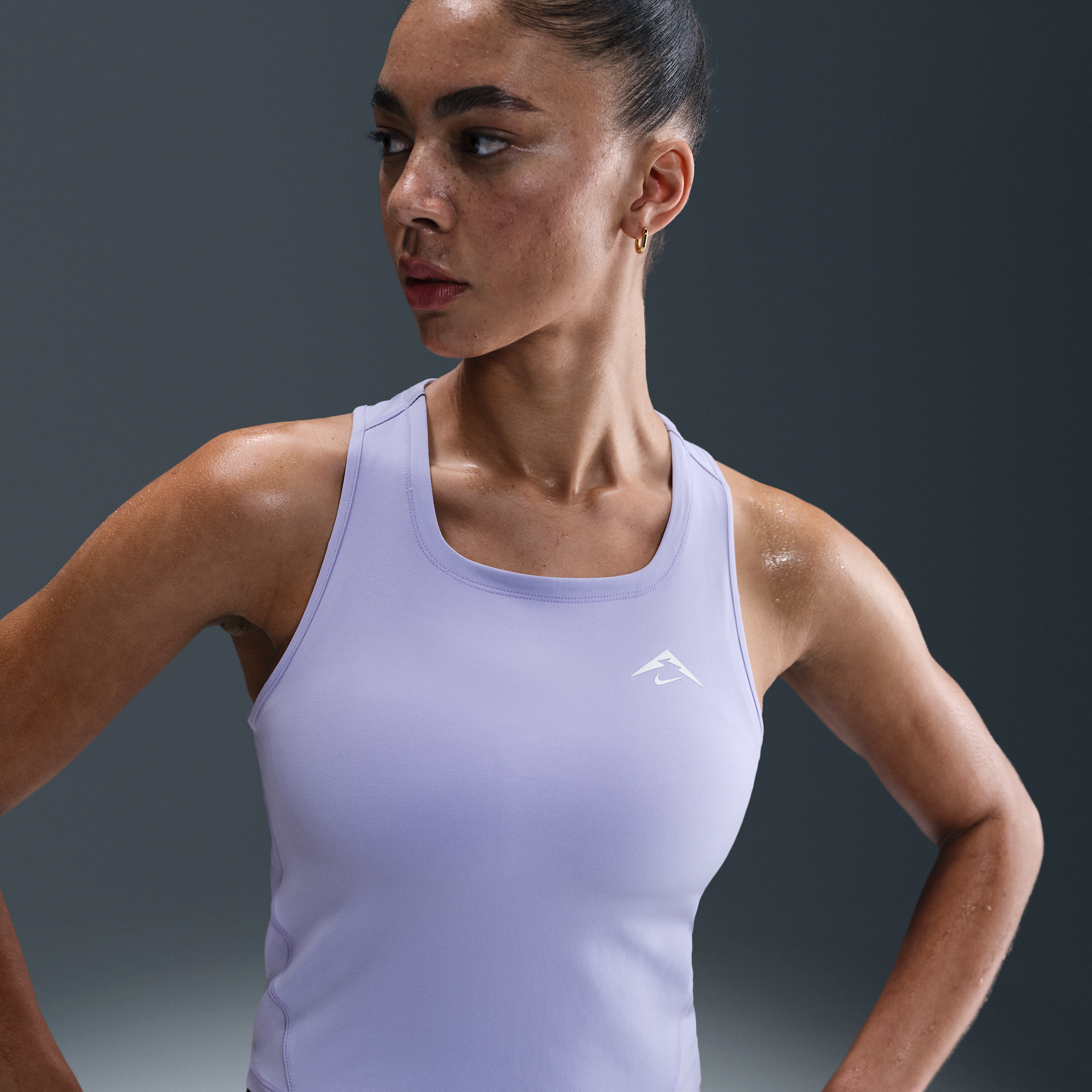 Nike Trail Dri-FIT hardlooptanktop voor dames - Paars