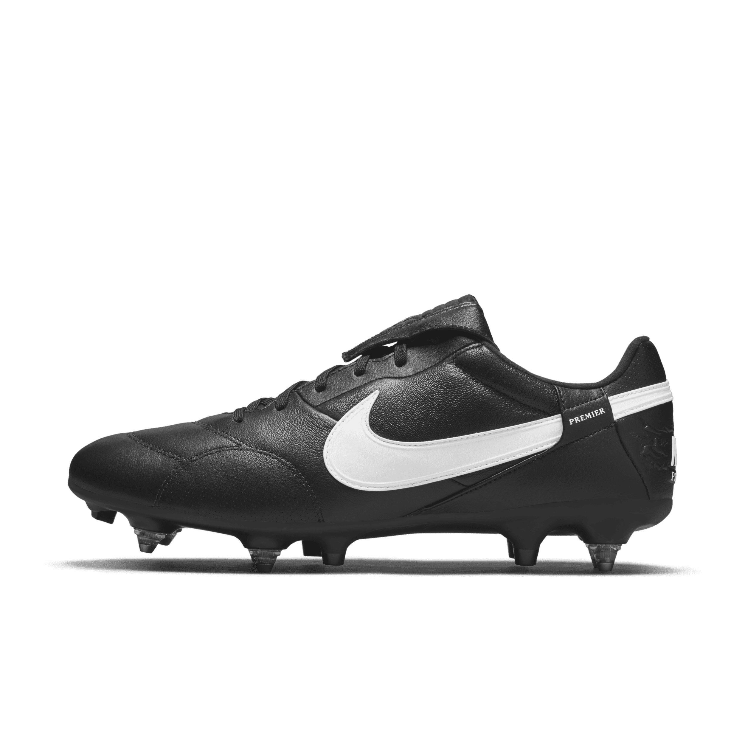 The Nike Premier 3 SG-PRO Anti-Clog Traction Voetbalschoenen (zachte ondergrond) – Zwart