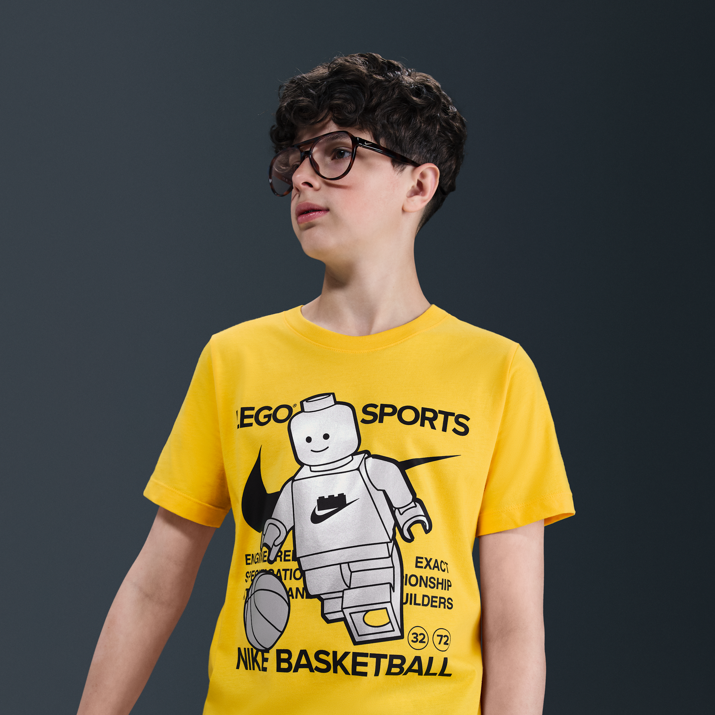 Thumbnail - Nike x LEGO® Kollektion T-Shirt (ältere Kinder) - Gelb