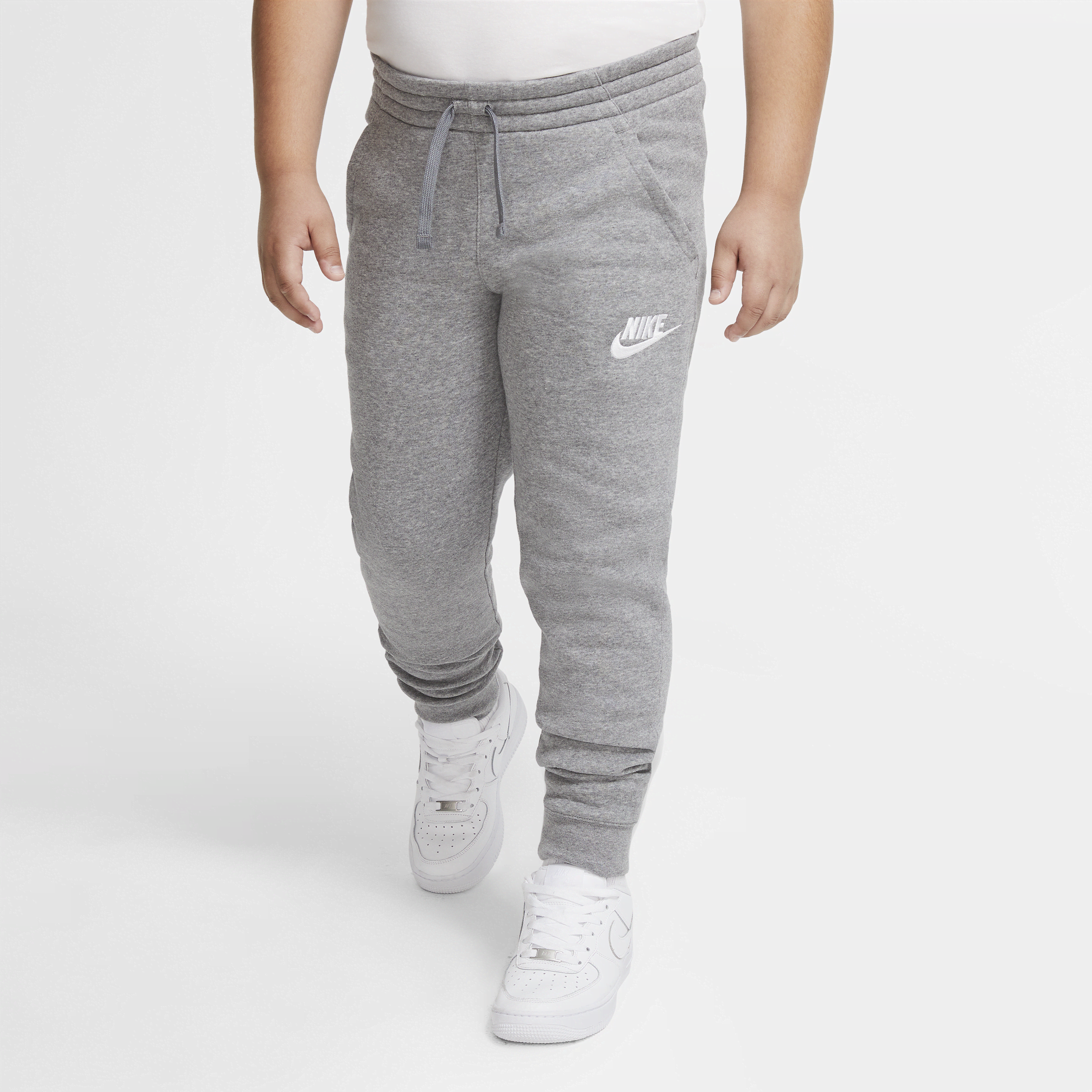 Nike Sportswear Club Fleece Bukse Til Store Barn (Gutt) (Utvidet Størrelse) - Grå