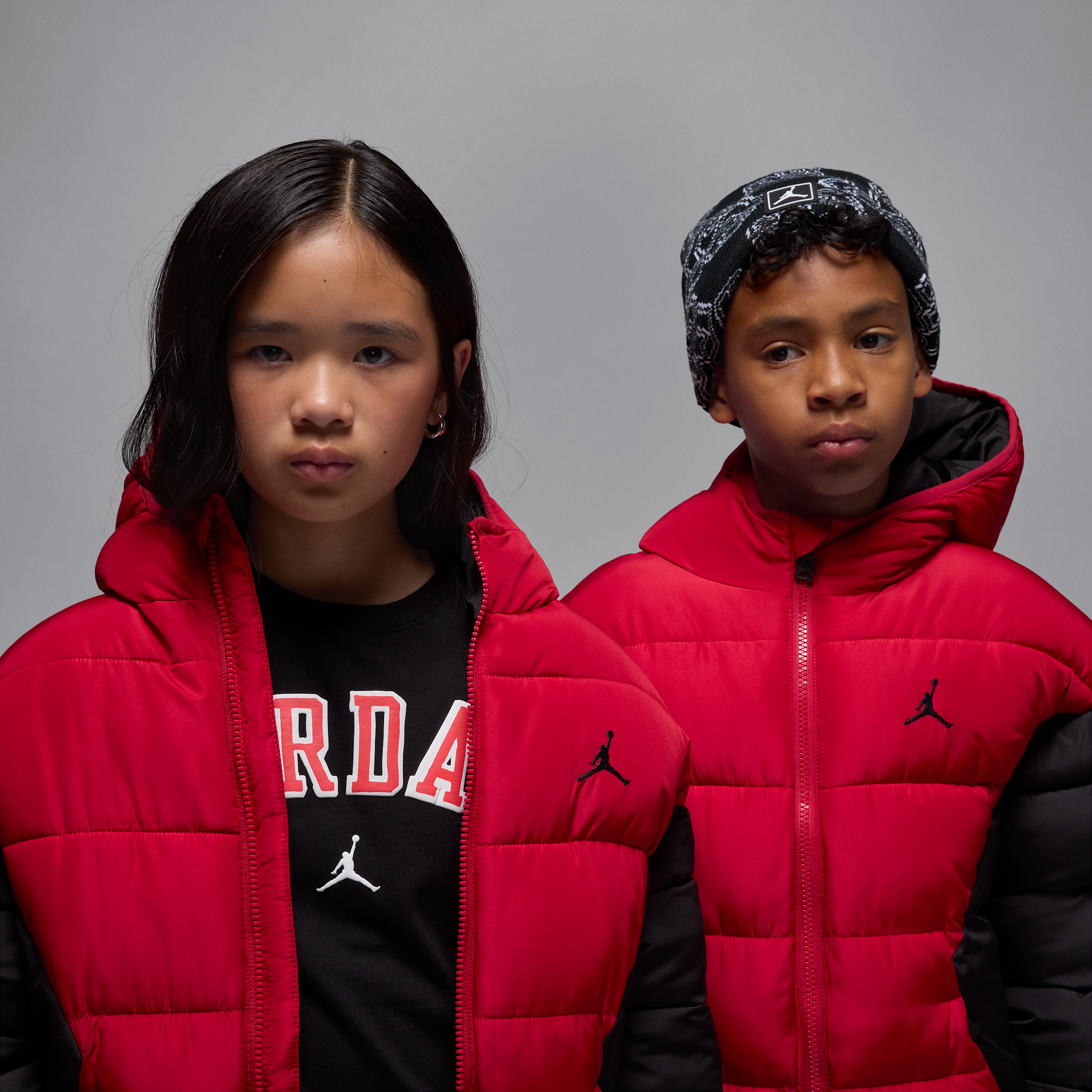 Thumbnail - Jordan Brooklyn Puffer-Jacke (ältere Kinder) - Rot