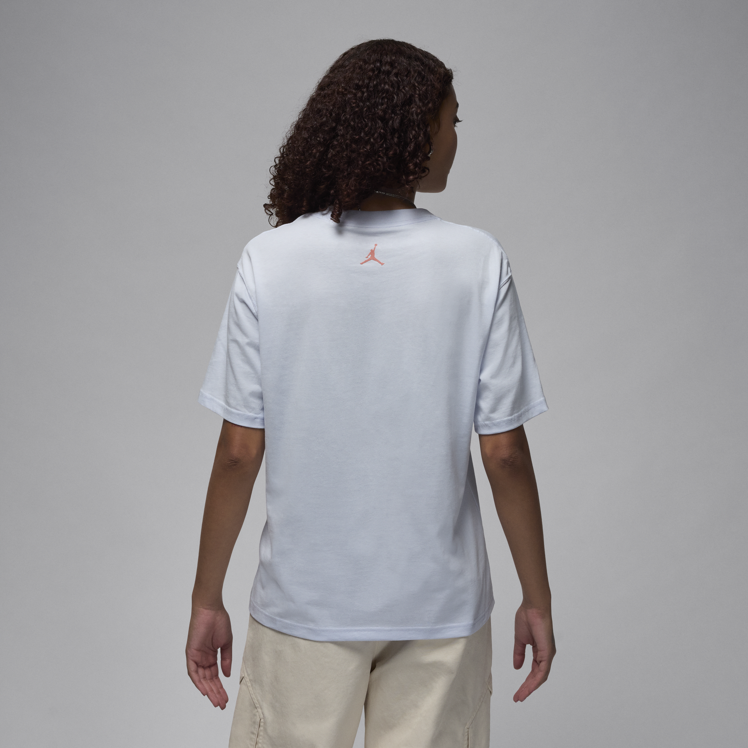 T-shirt à motif Jordan pour femme - Gris
