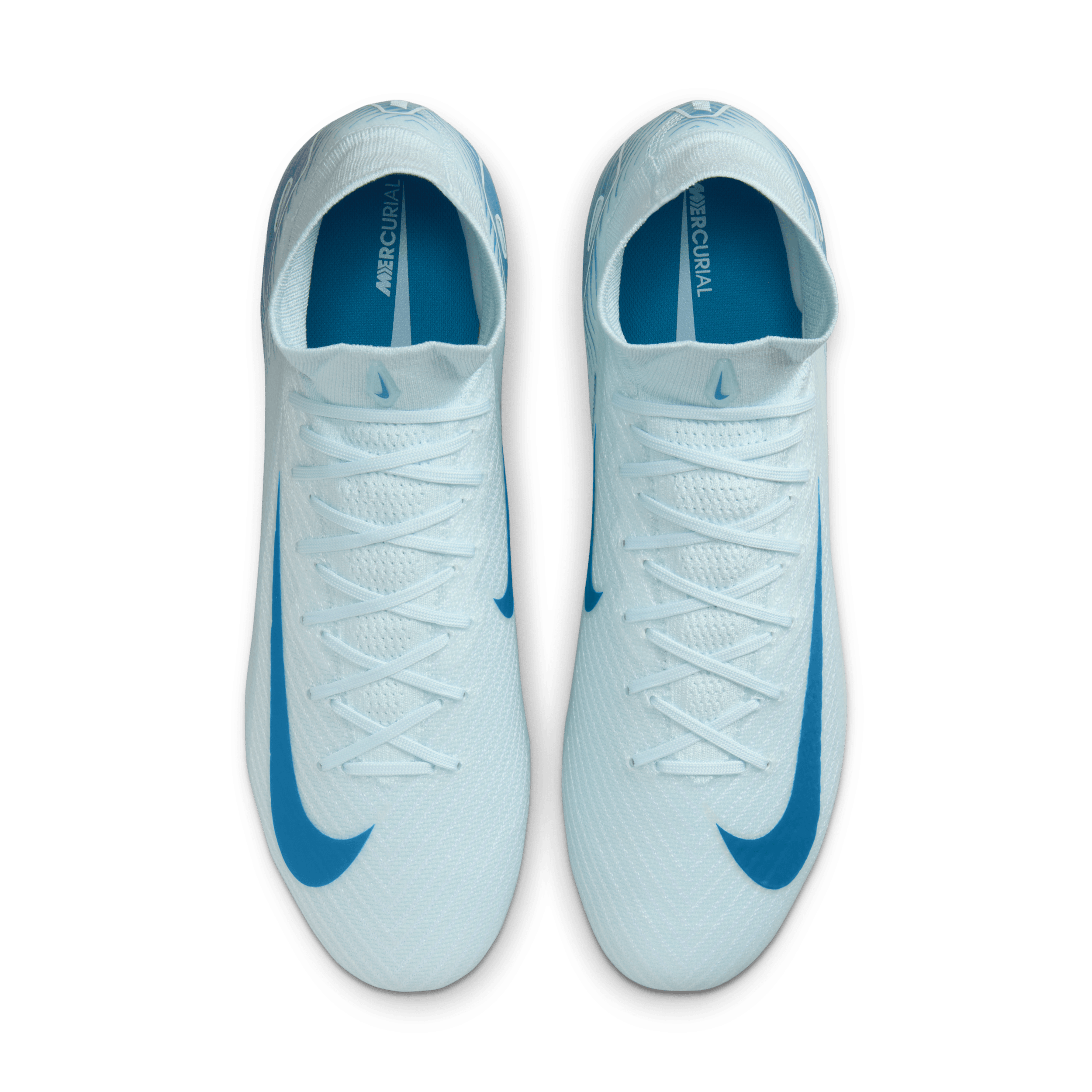 Chaussure de foot montante à crampons Nike Mercurial Superfly 10 Elite - Bleu