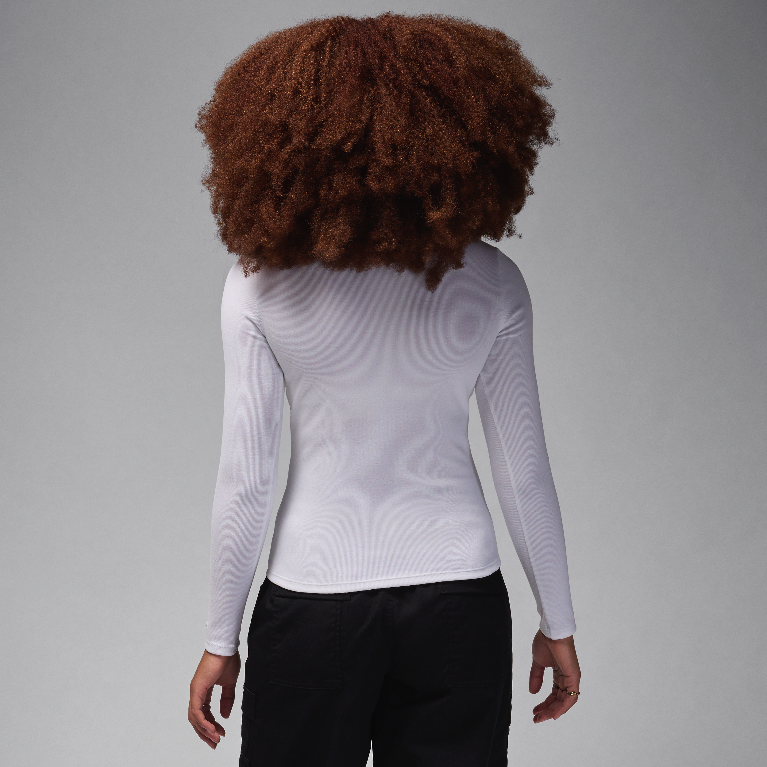 Haut en maille à manches longues Jordan pour femme - Blanc