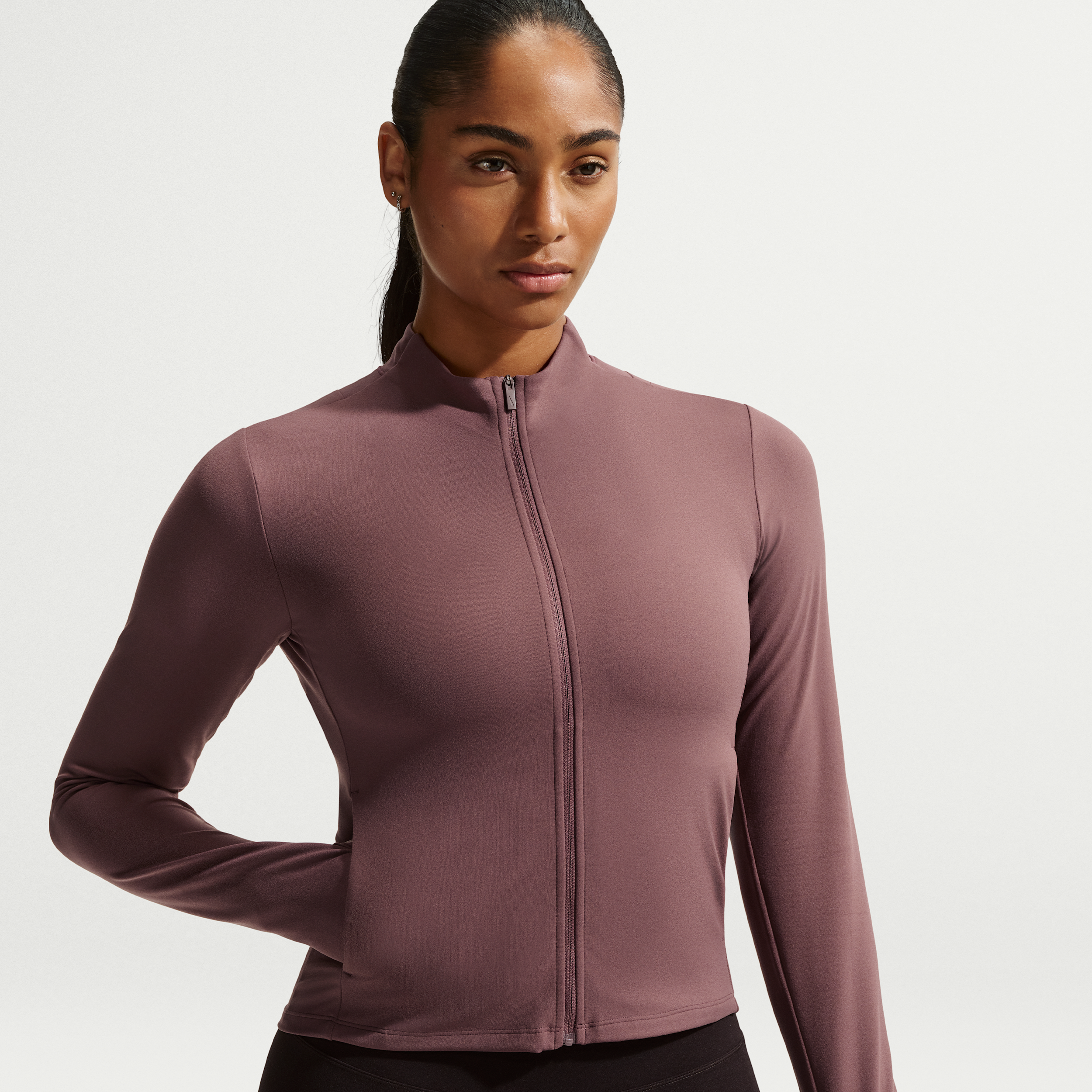 Nike Zenvy Womens Dri-FIT Full-Zip Jacket - Purple