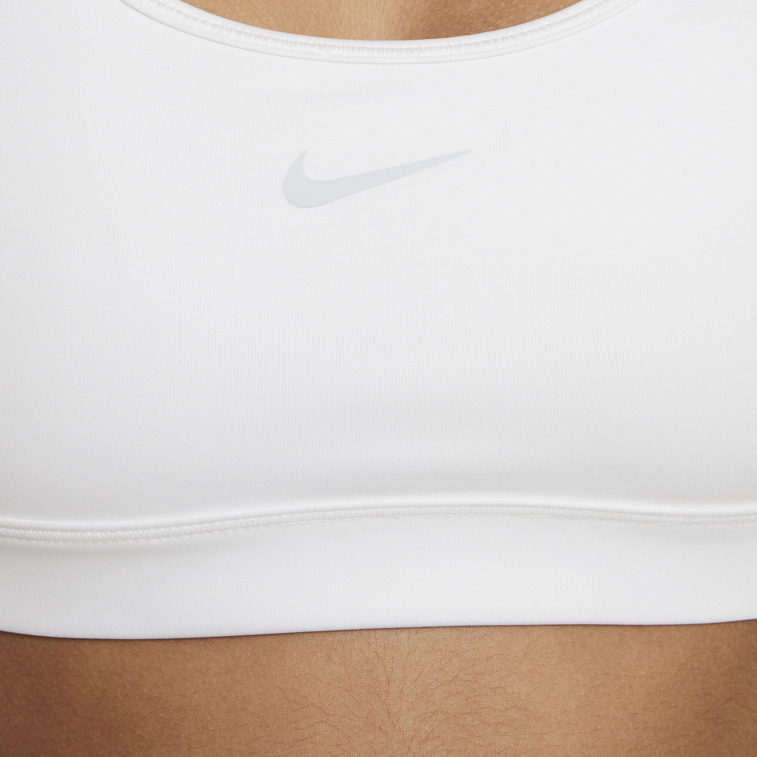 Nike Swoosh Sport-bh voor meisjes Wit